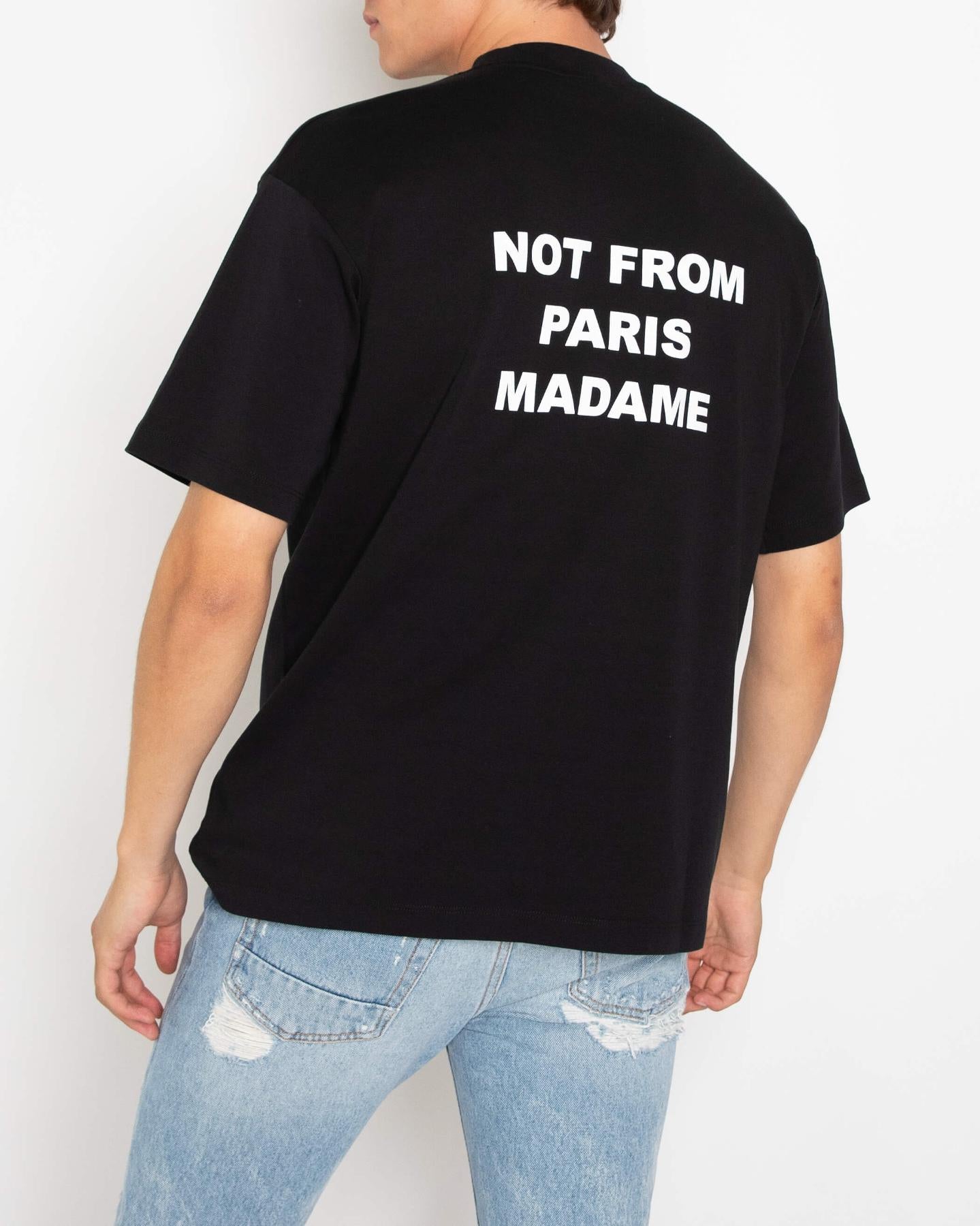 Heren Le Tshirt Slogan Zwart