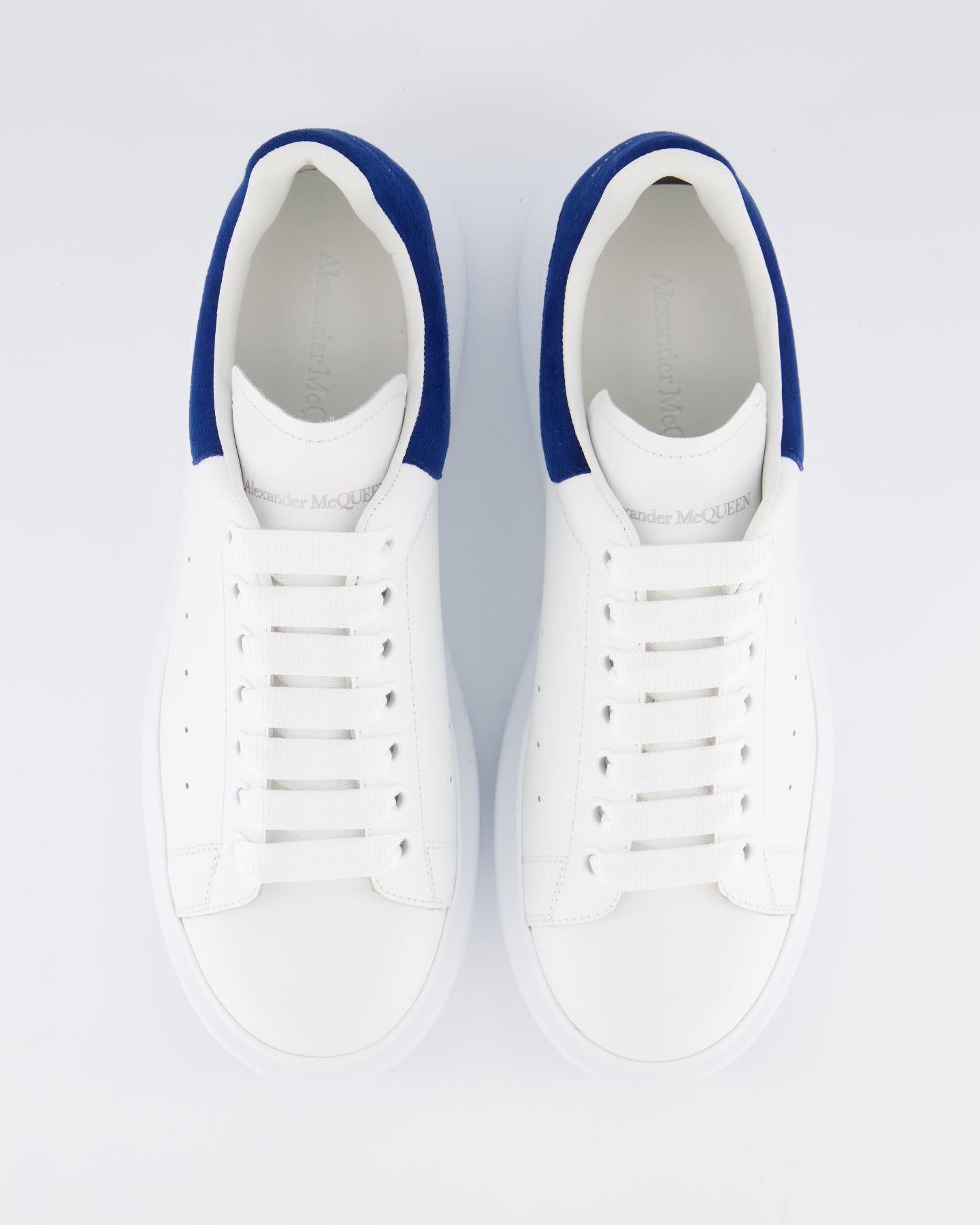 Heren Oversized Sneaker wit/blauw