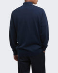 Barbour Heren Lingwood HalfZip Sweater Blauw — huidige kleur