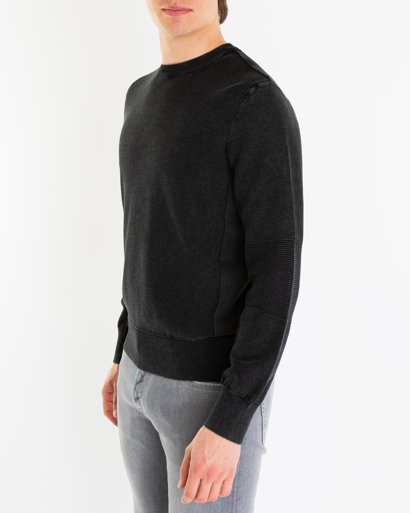 Heren Overal Crew Neck Zwart
