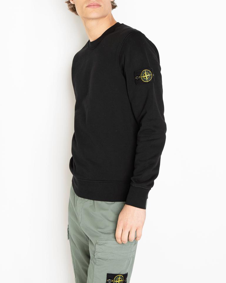 Heren Logo-Patch Sweater Zwart