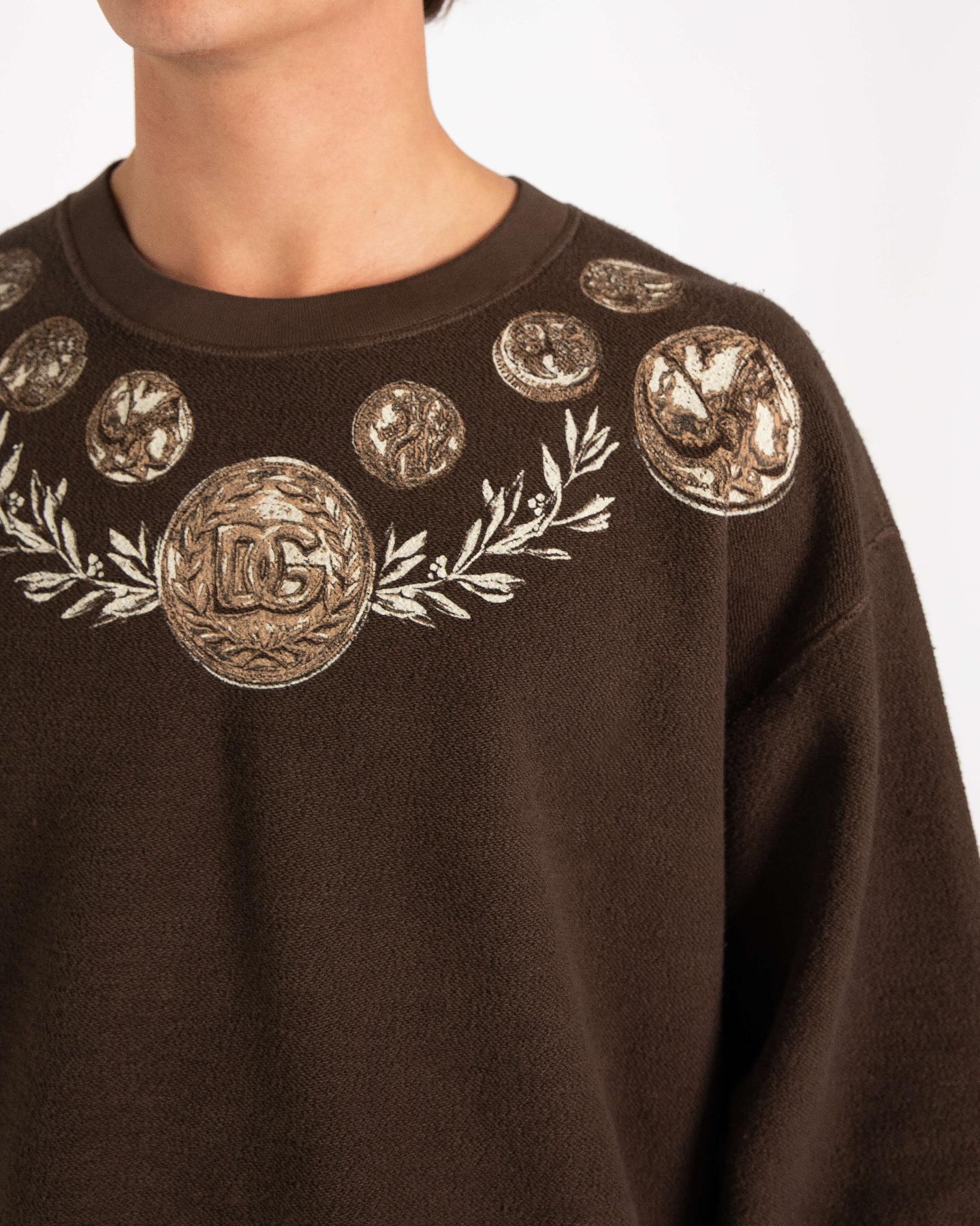 Heren Coin Print Inside-out Bruin