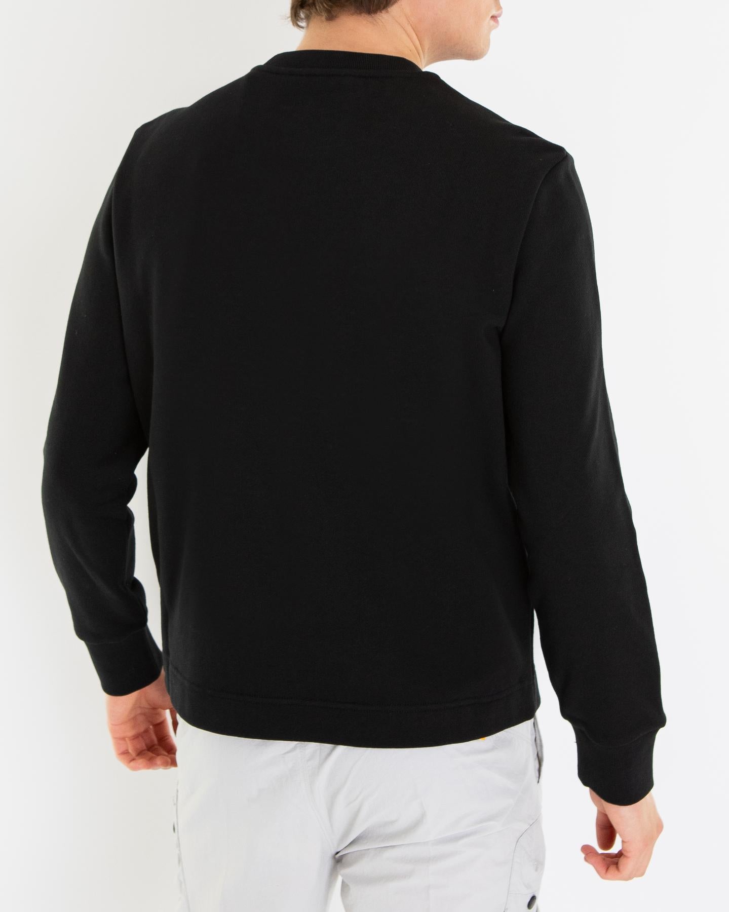 Heren Logo patch Sweater Zwart