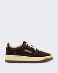 Damen Medalist Low Sneakers Wildleder Print Braun