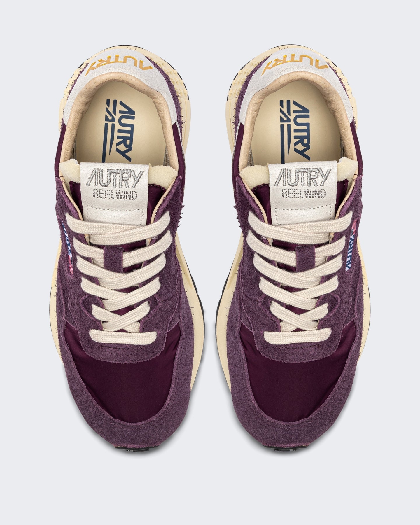 Autry Dames Wwlw-Nc44-Reelwind Low Wom Nylon/Crack Wht/Wintbloom Wit - Eleganza.nl
