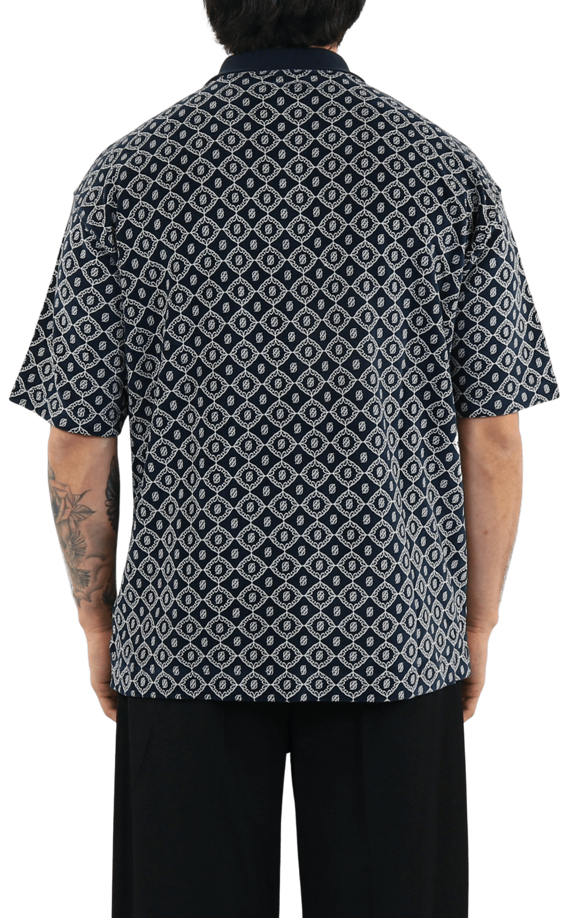 Heren Le Polo Velours Monogramme