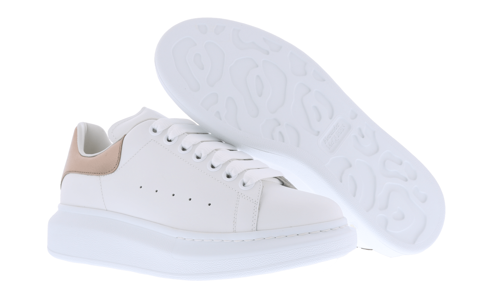 Dames Oversized Sneaker wit/goud