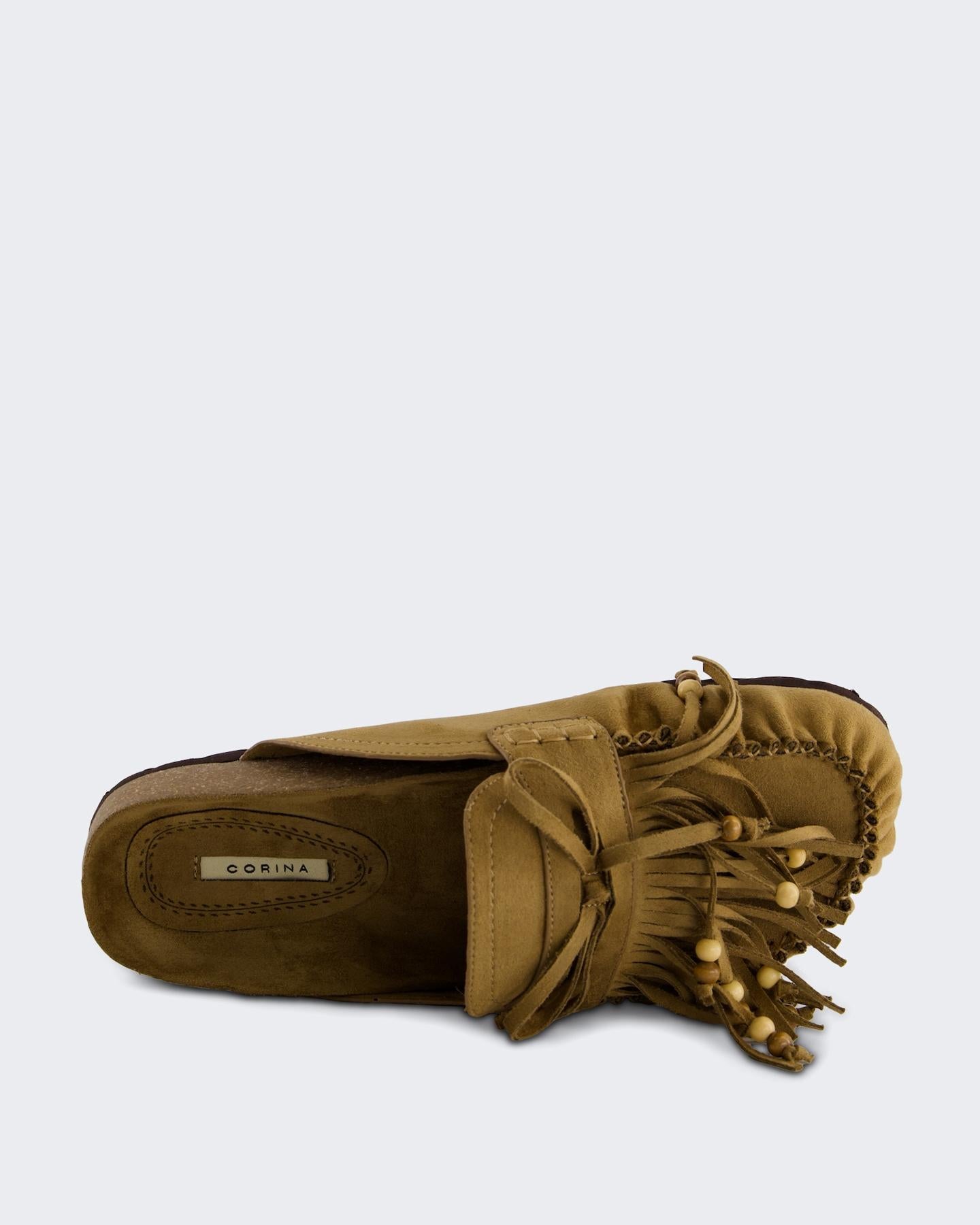 Corina Dames Mule Fringe