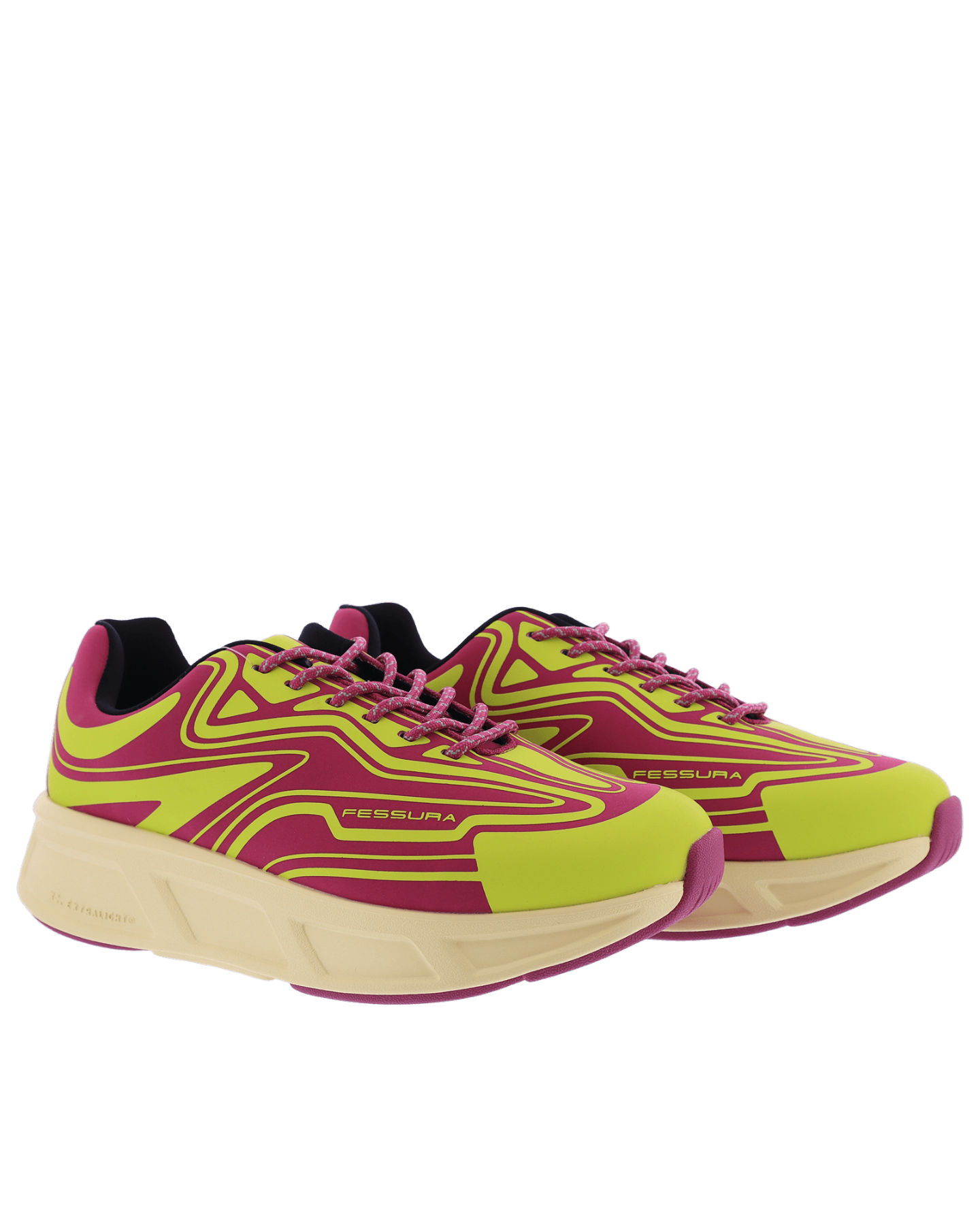 Dames Runflex 02 Sneaker Geel/Roze