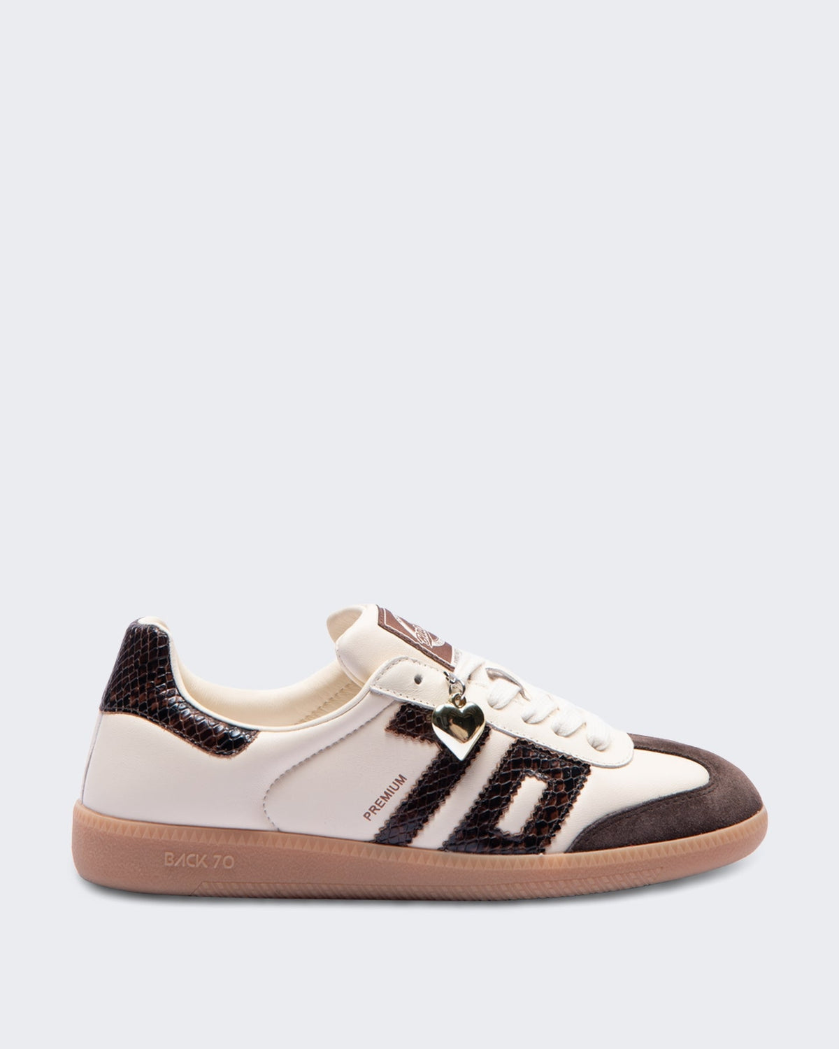 Back 70 Dames Cloud sneaker met nappa leer Boter/Koffie - Eleganza.nl