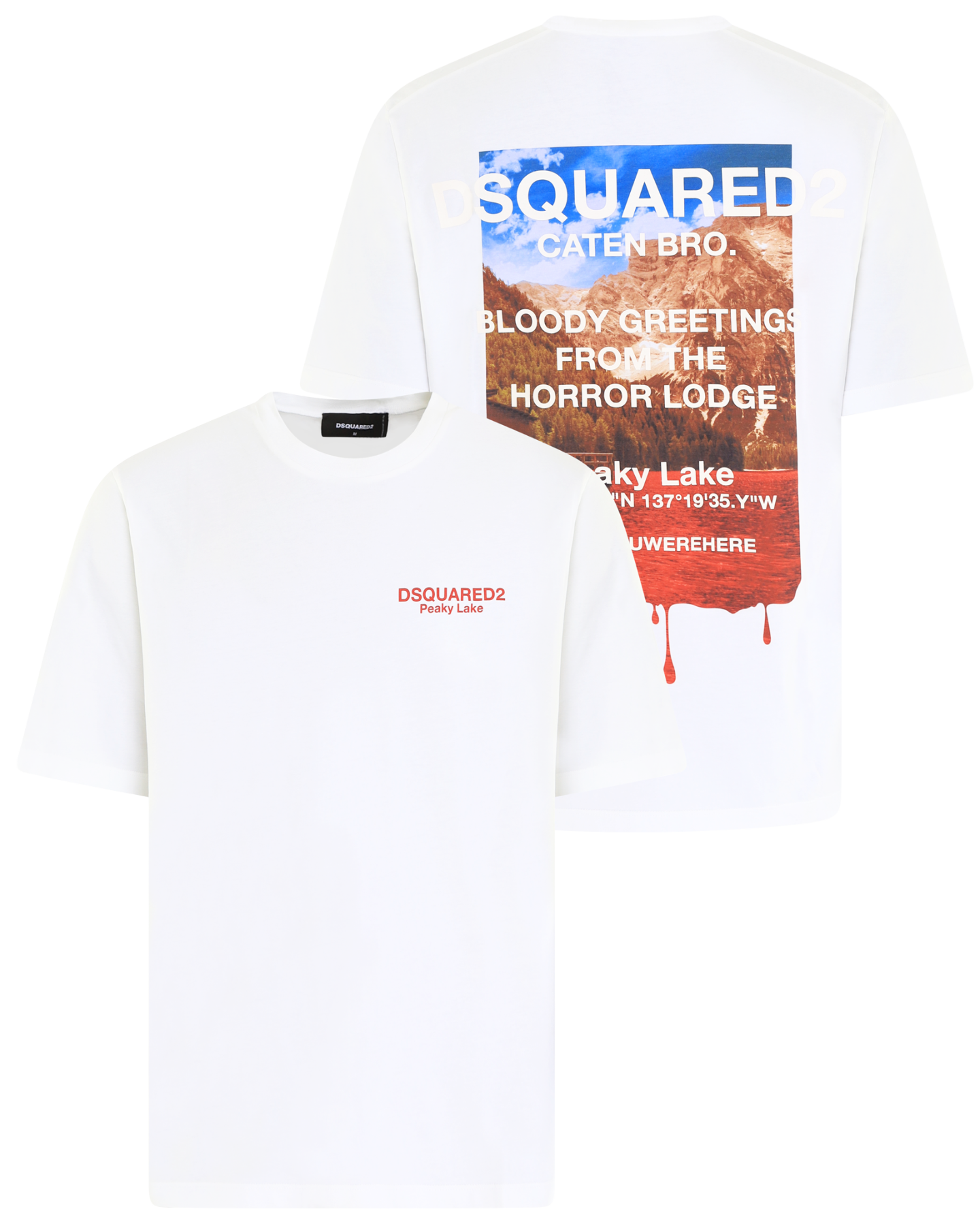 Heren Peaky Lake T-Shirt Wit