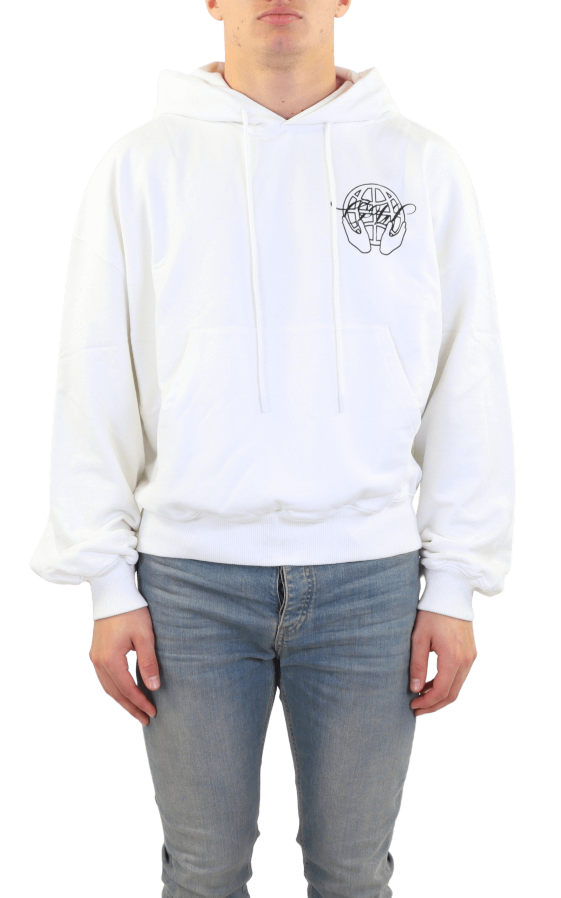 Heren Hand Arrow Boxy Hoodie