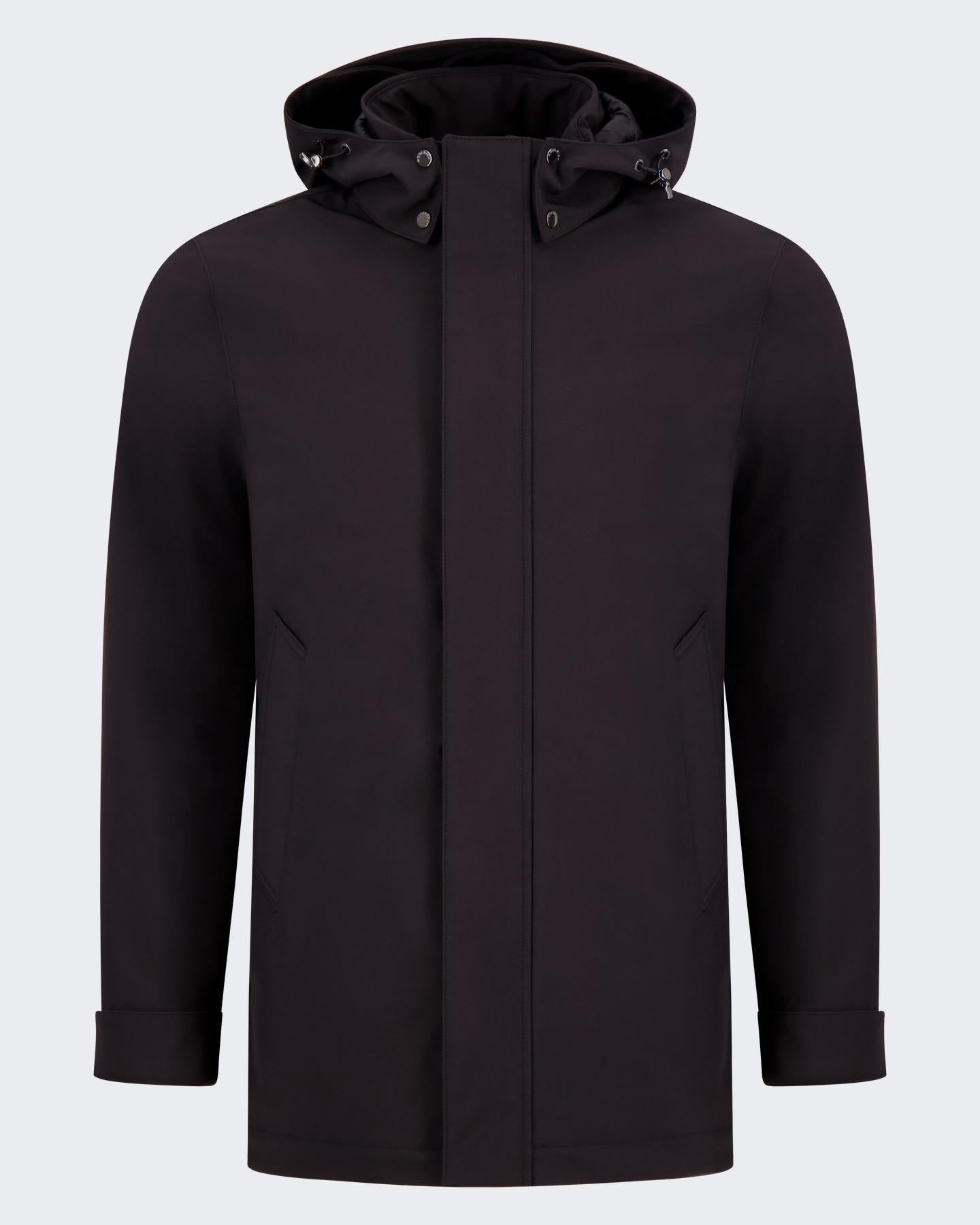 Heren Soft Shell Barrow Coat Zwart