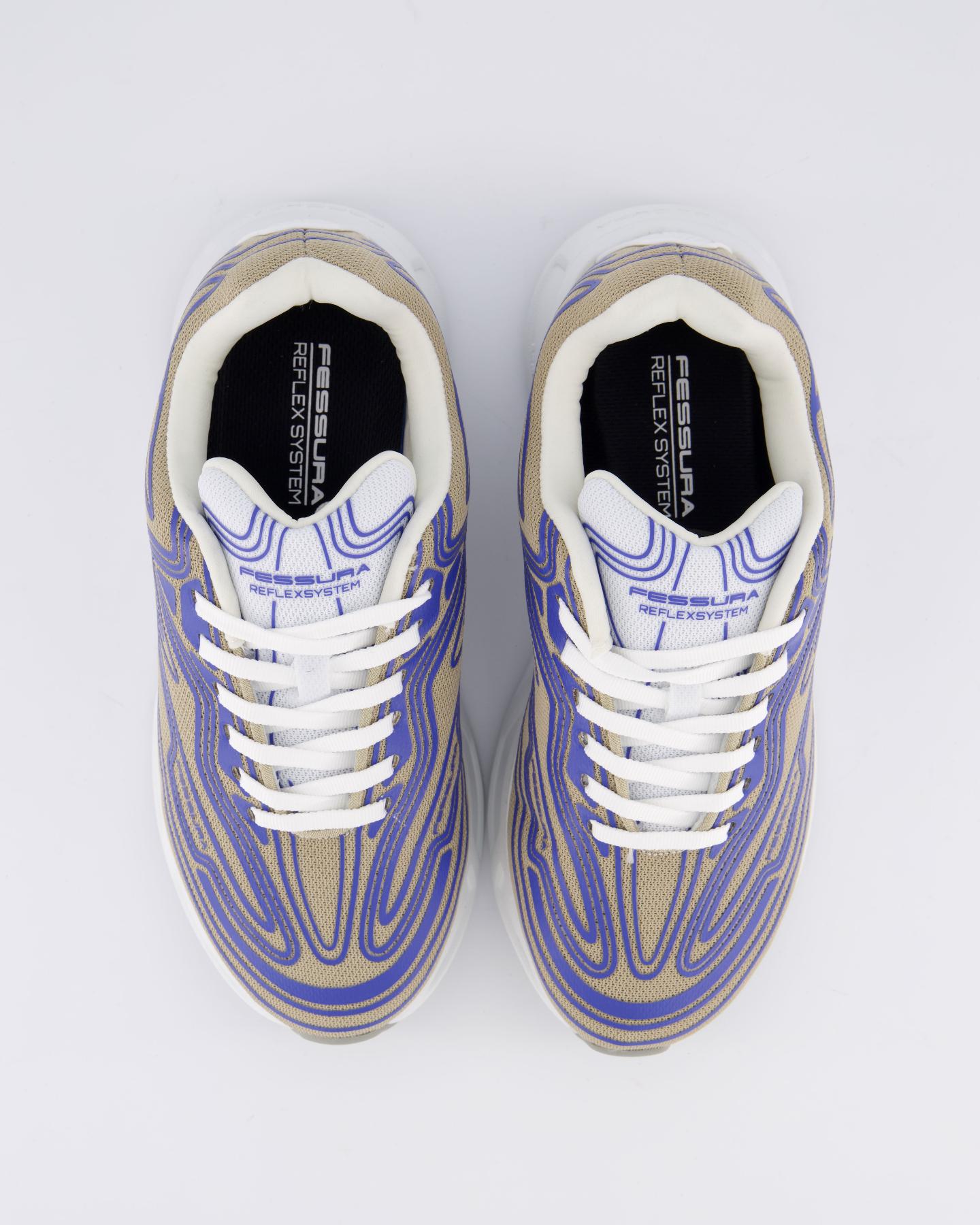 Dames Runflex Sneaker Beige/Paars