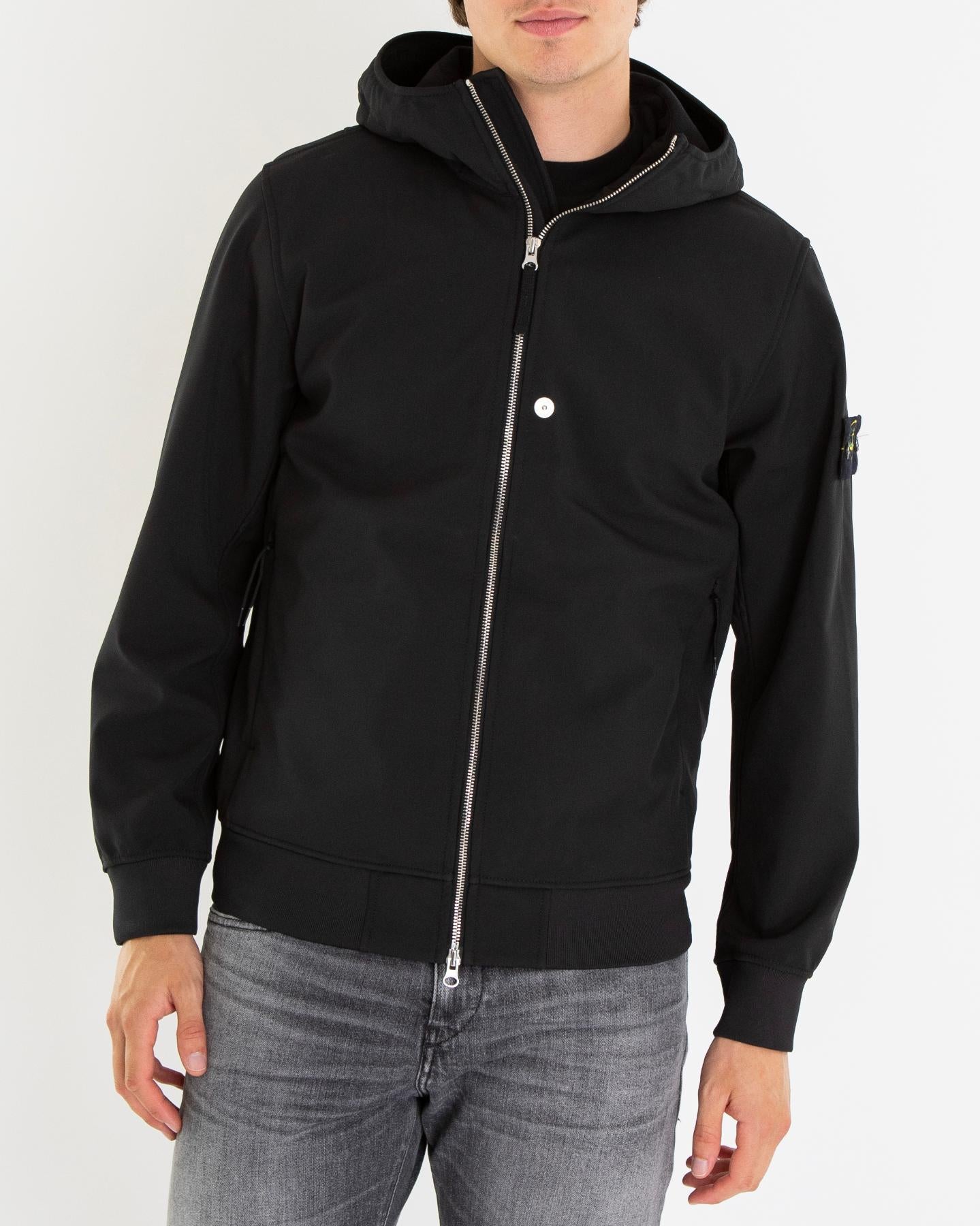 Heren Logo patch Jacket Zwart