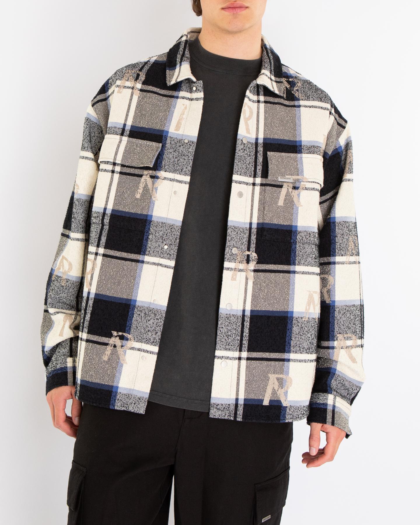 Heren All Over Initial Flannel Shirt