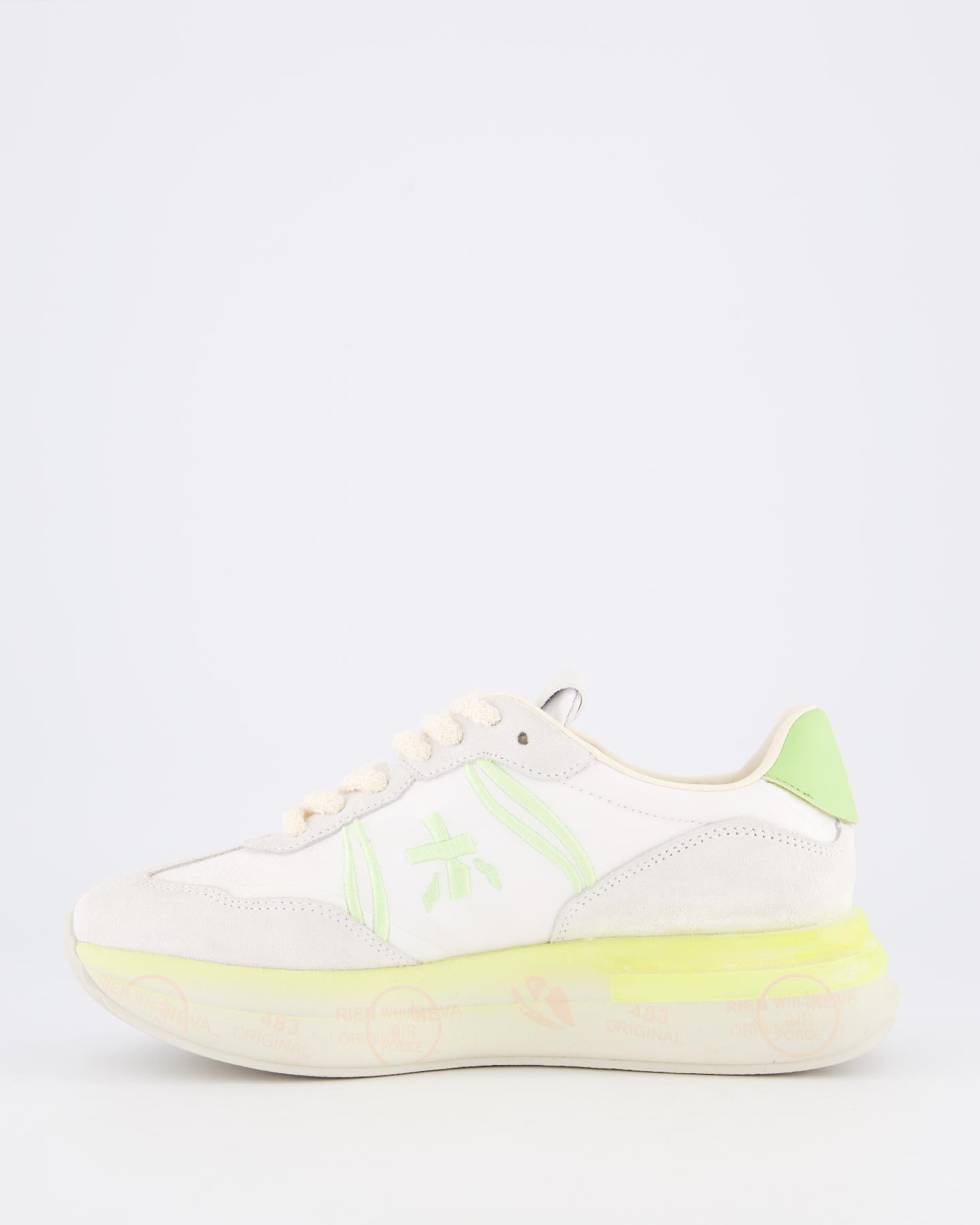 Dames Cassie Sneaker Wit/Lime
