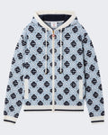 Heren Monogram Zip Up Hoodie Cc Monogram — huidige kleur
