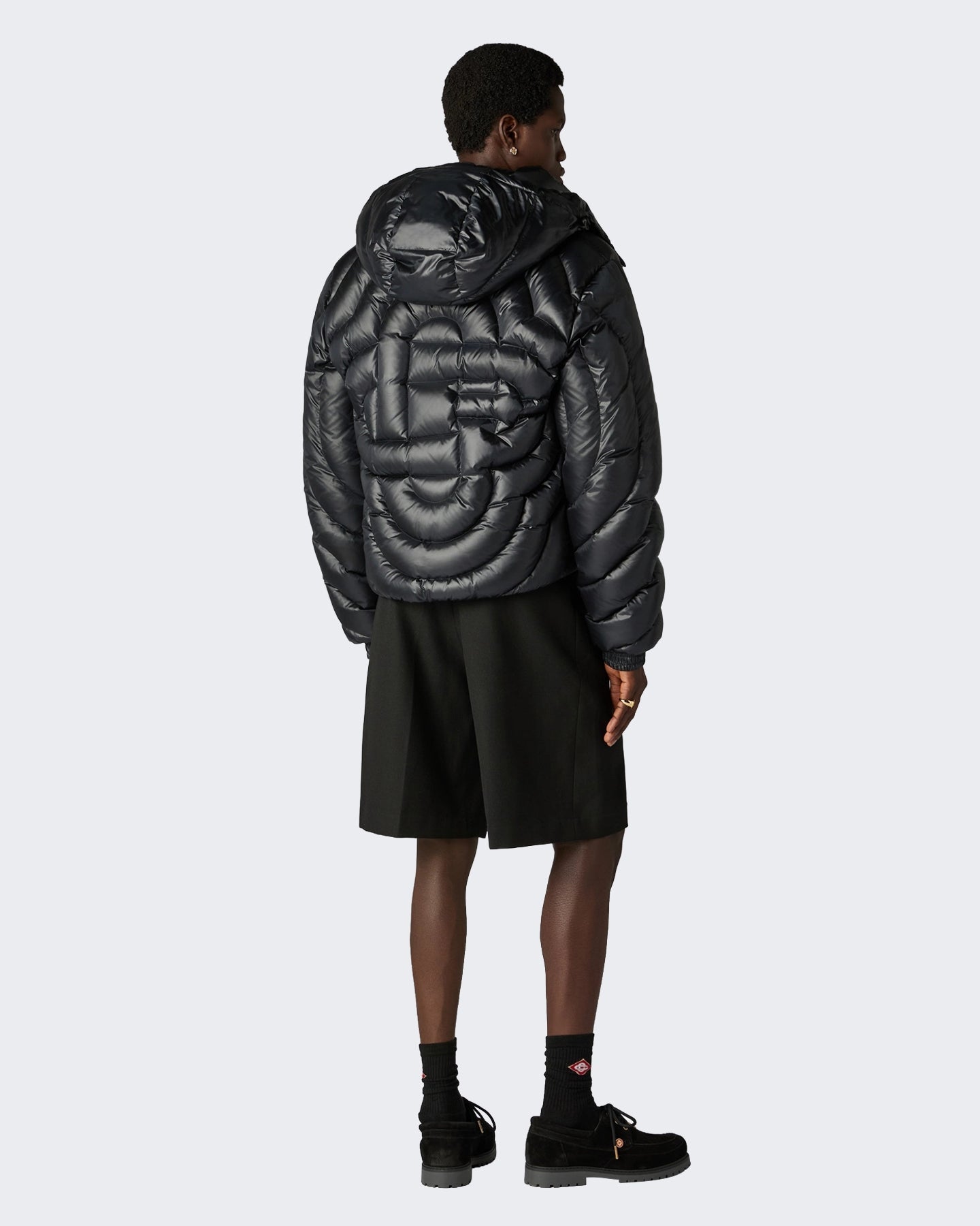 Casablanca Heren Quilted Puffer Jacket Zwart - Eleganza.nl