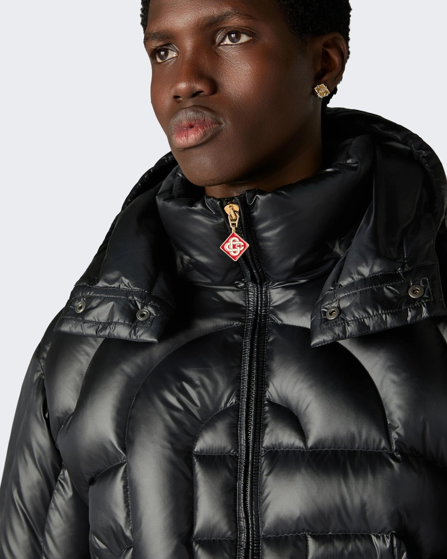 Casablanca Heren Quilted Puffer Jacket Zwart - Eleganza.nl