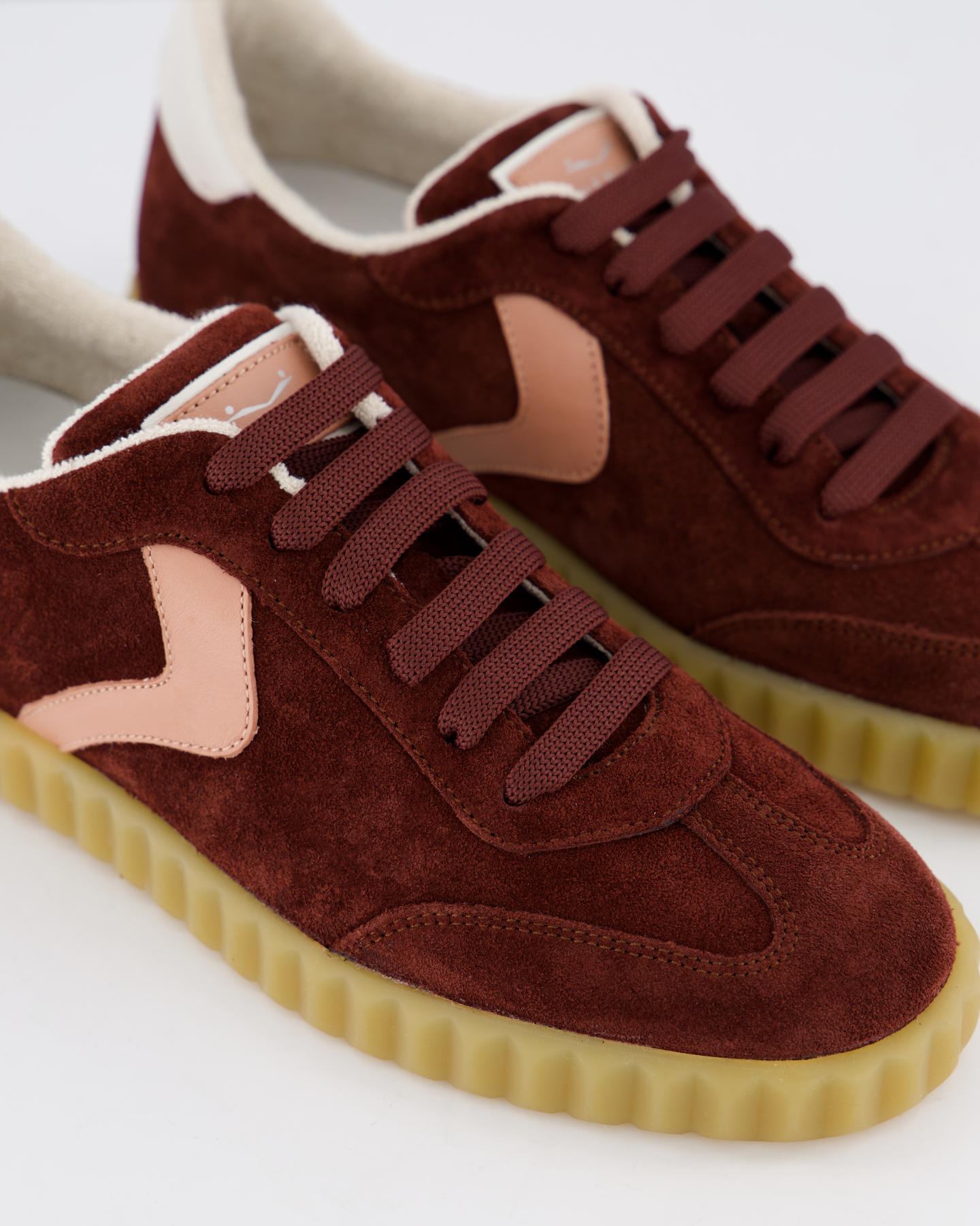 Dames Ines Suede Sneaker Rood