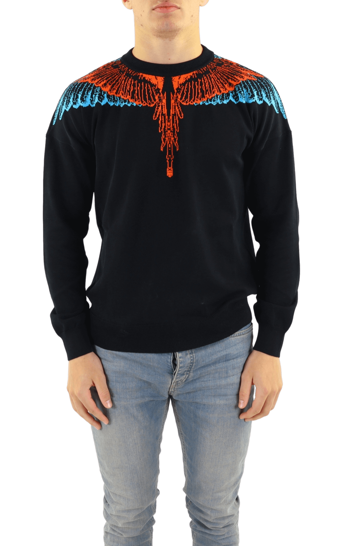 Heren Icon Wings Knit Boxy Crew