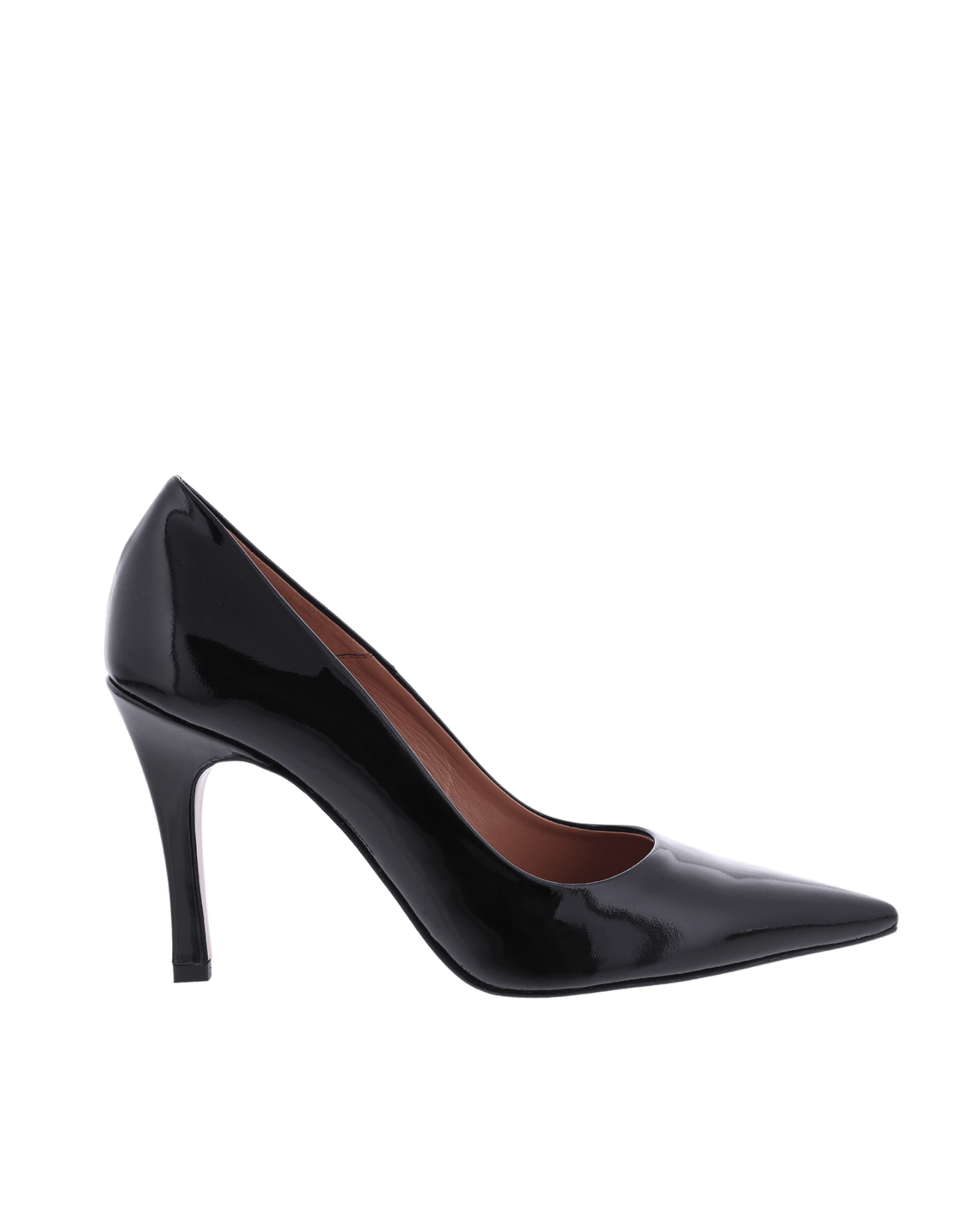 Dames Lakleren Pump Zwart