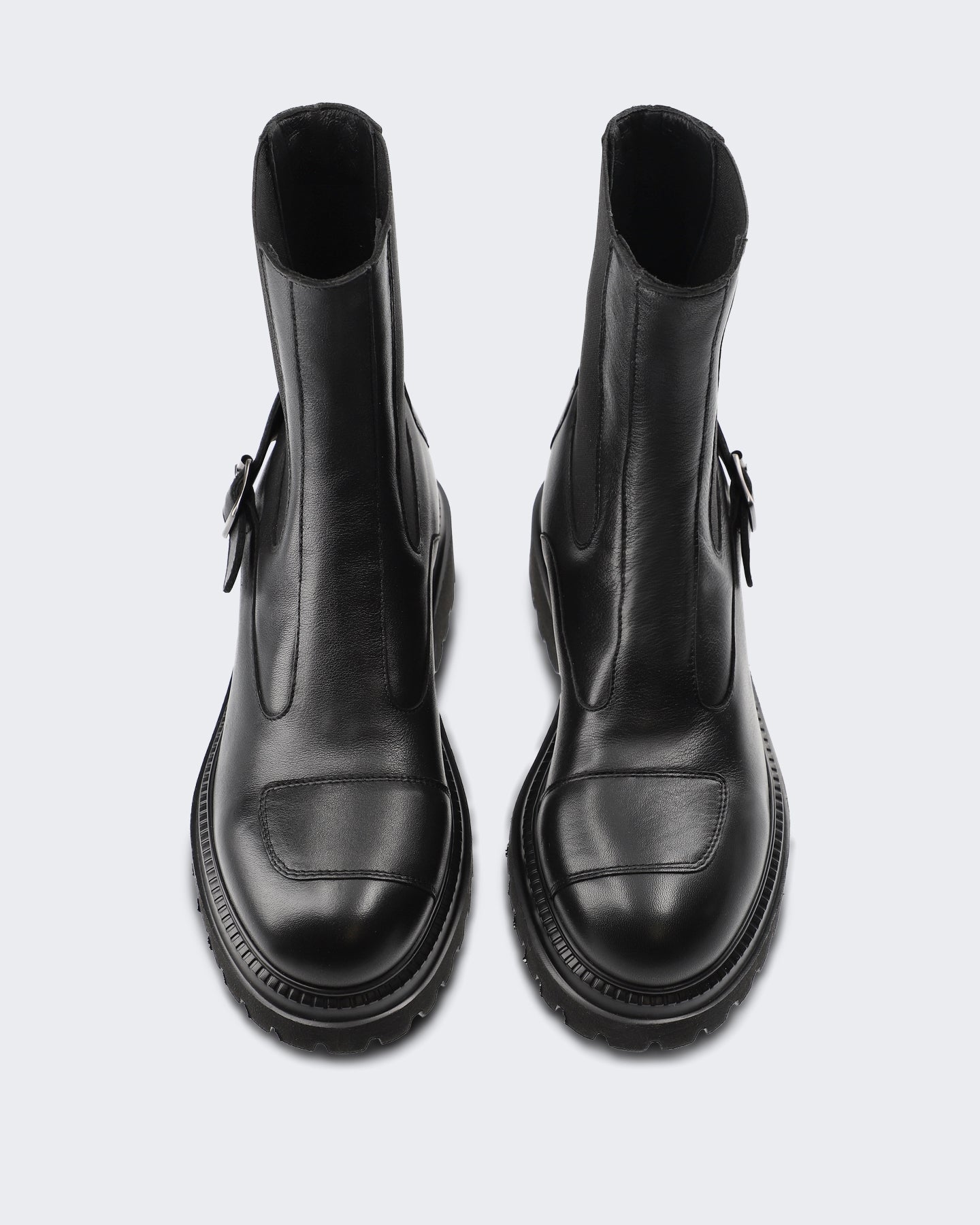 Copenhagen Studios Dames Leren schoen met minimalistische uitstraling Zwart - Eleganza.nl
