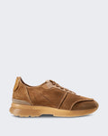 Damen Schuh aus Leder-Mix in Braun