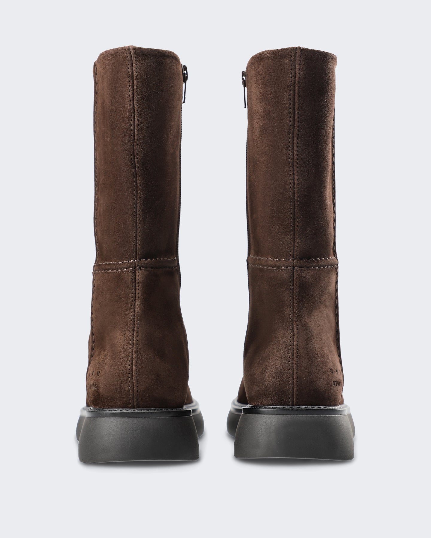 Copenhagen Studios Dames Suède schoen met Bruin afwerking - Eleganza.nl