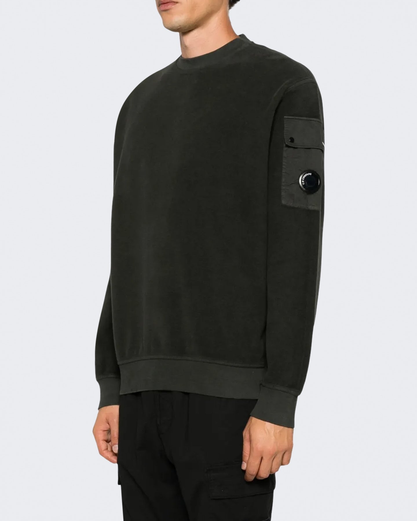 C.P.Company Heren Sweater met ronde hals Grijs - Eleganza.nl