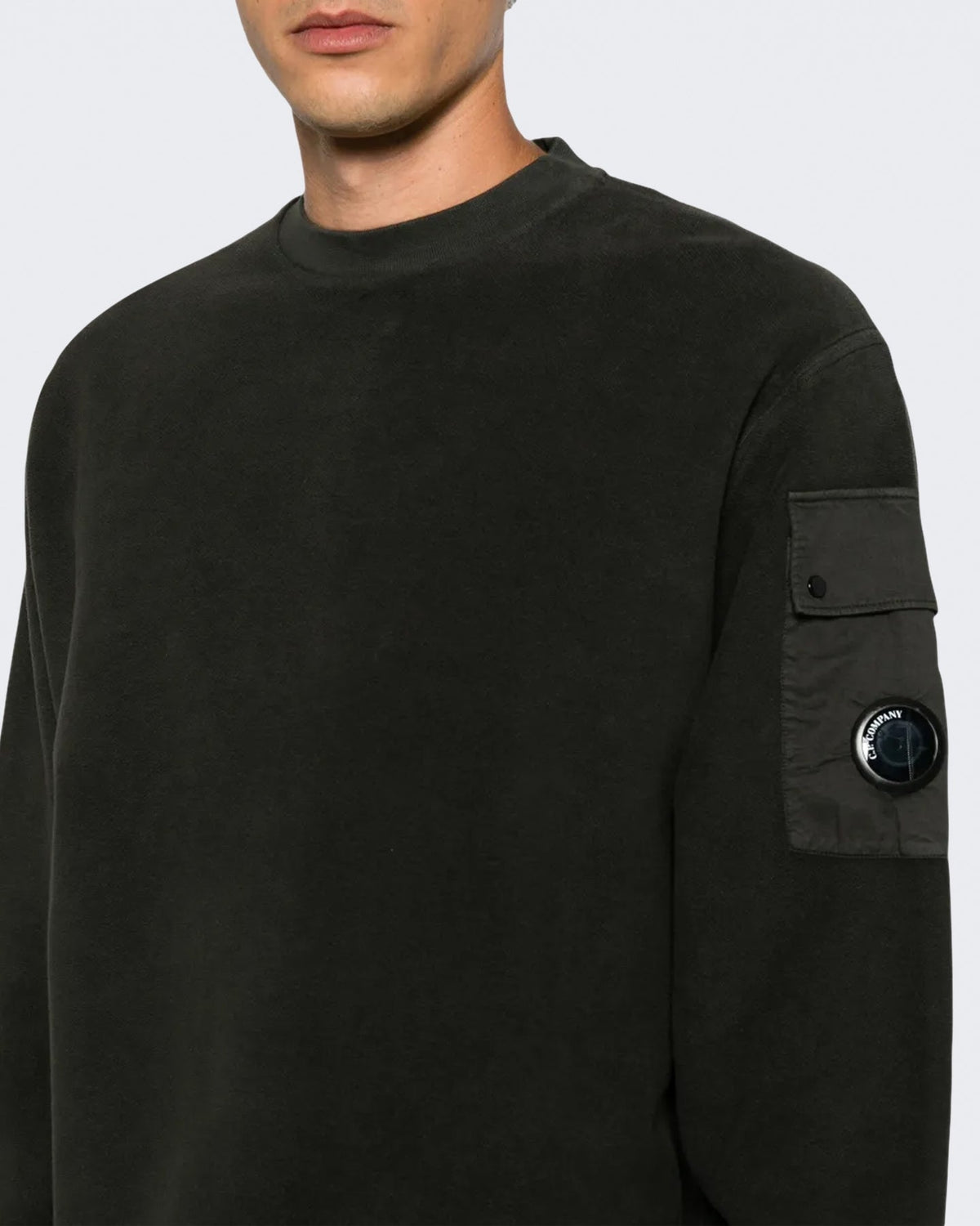 C.P.Company Heren Sweater met ronde hals Grijs - Eleganza.nl