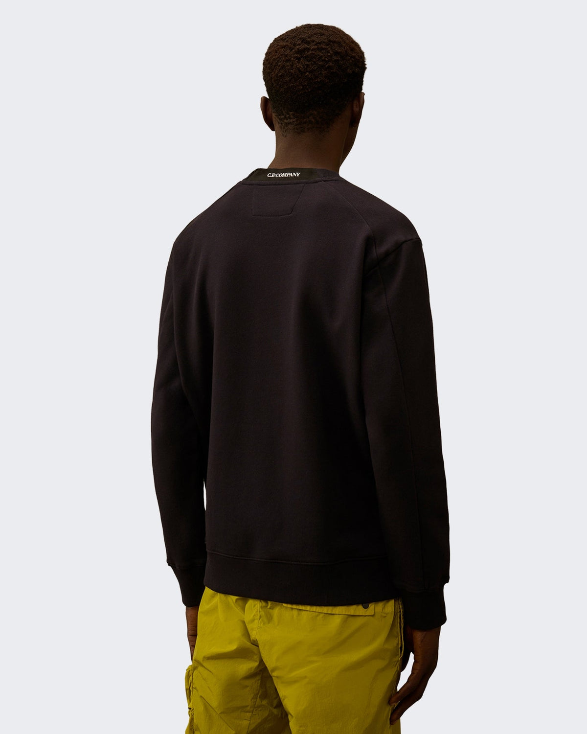 C.P.Company Heren Sweater met ronde hals in gemêleerde stof Grijs - Eleganza.nl