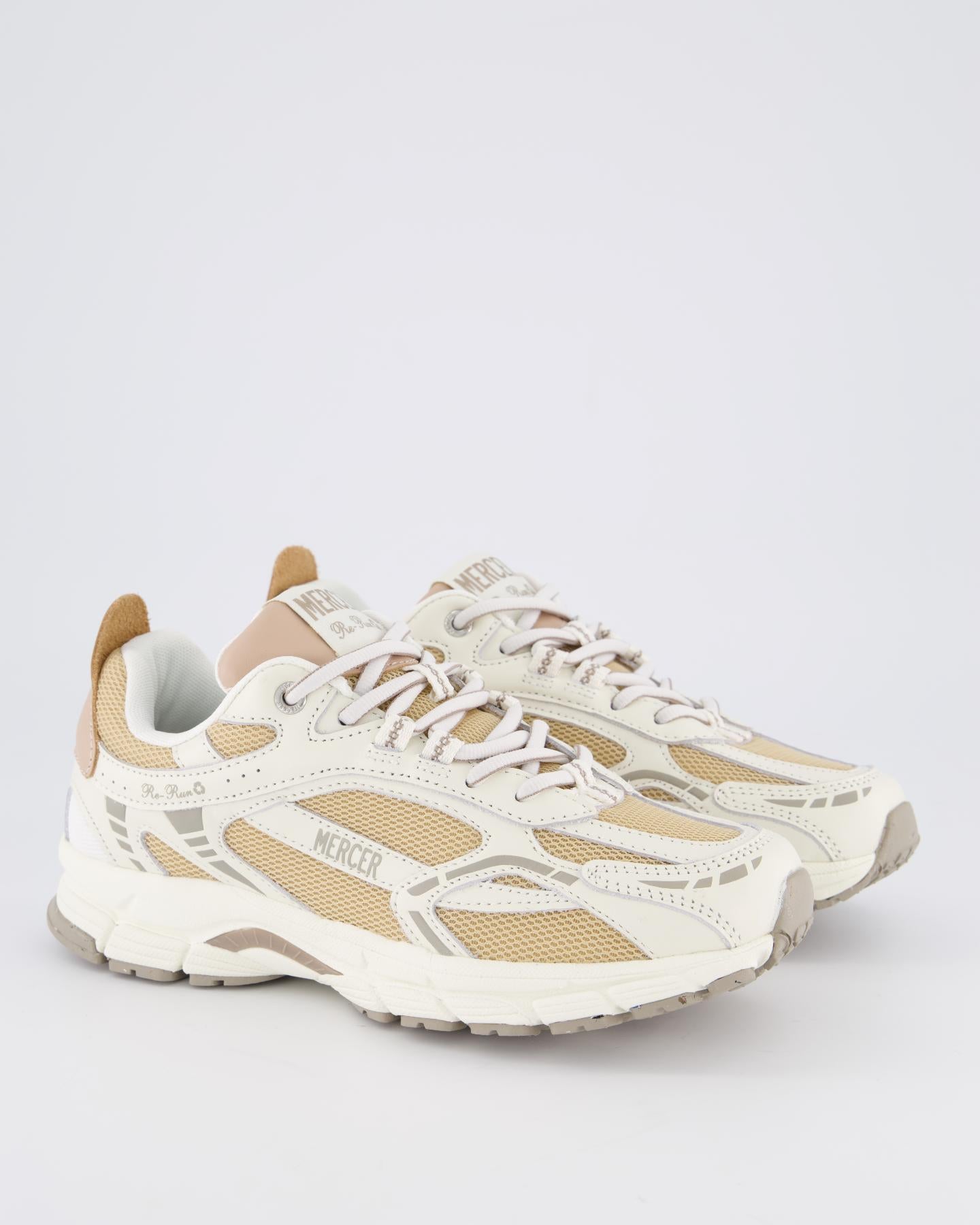 Dames The Re-Run Nappa Wit/Beige