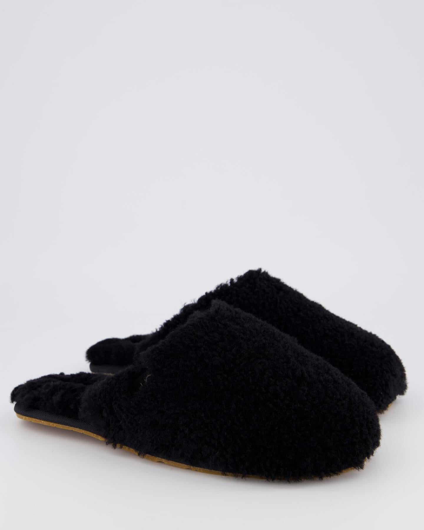 Dames Maxi Curly Slide Zwart