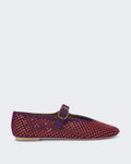 Kurt Geiger Dames Mayfair Ballet Flat Paars/Rood