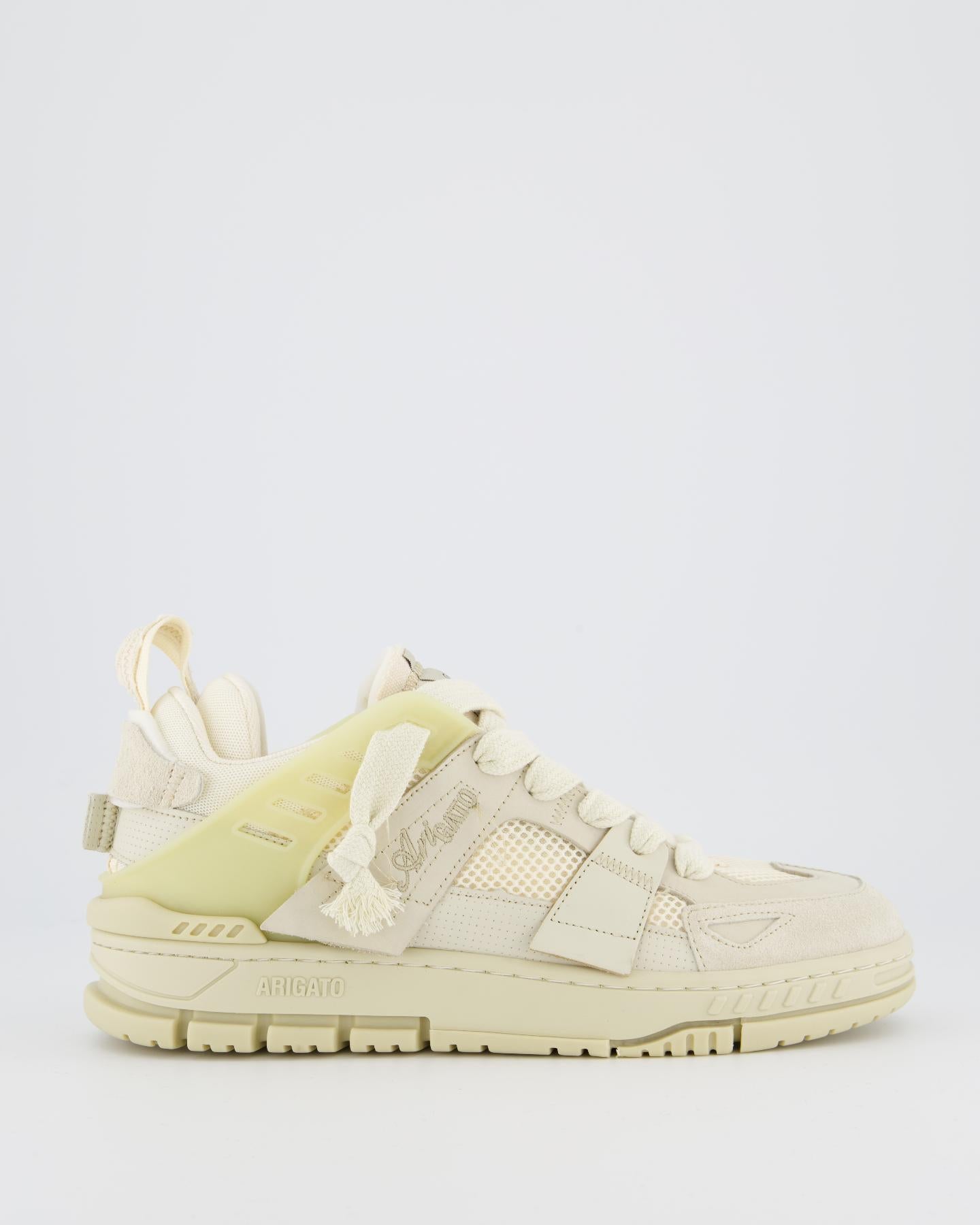 Heren Area Patchwork Sneaker Beige