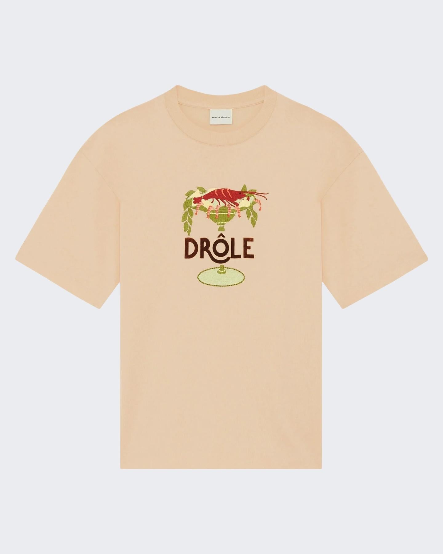 Heren Lobster Cup T-Shirt Geel