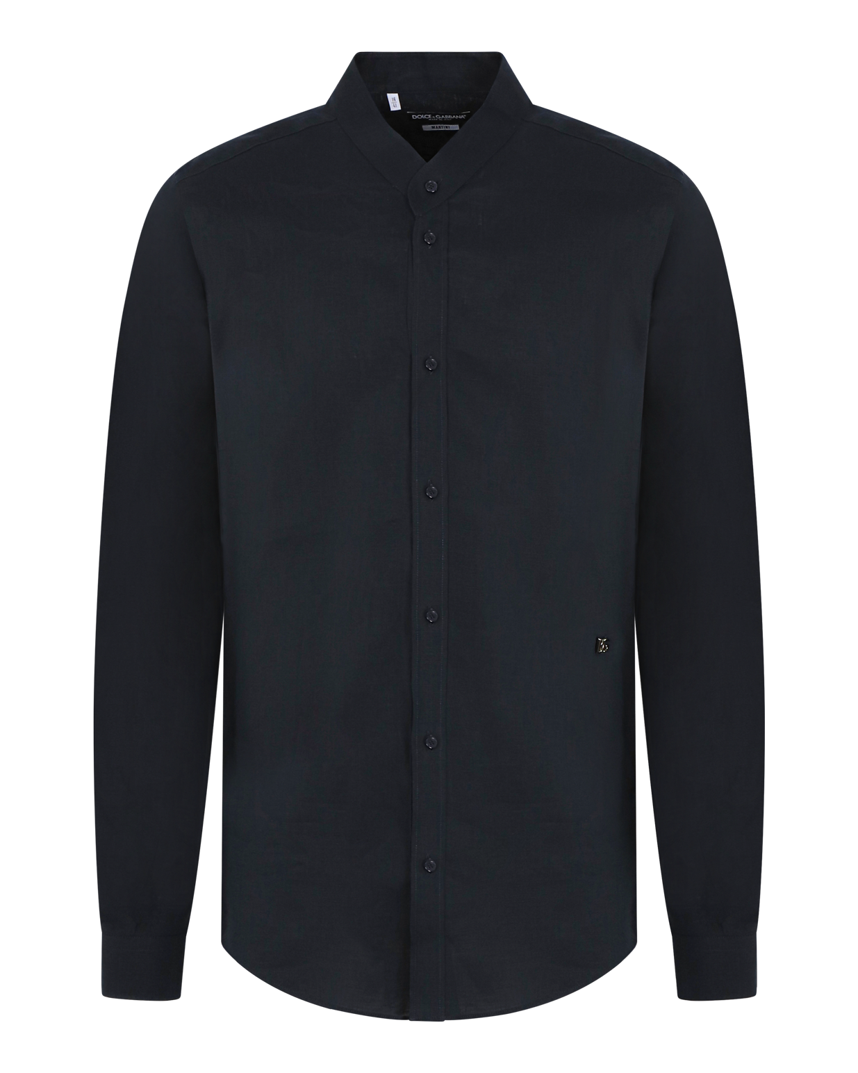 Heren Martini-fit Shirt Zwart