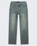 Heren Jeans in vervaagde wassing Lichtgrijs