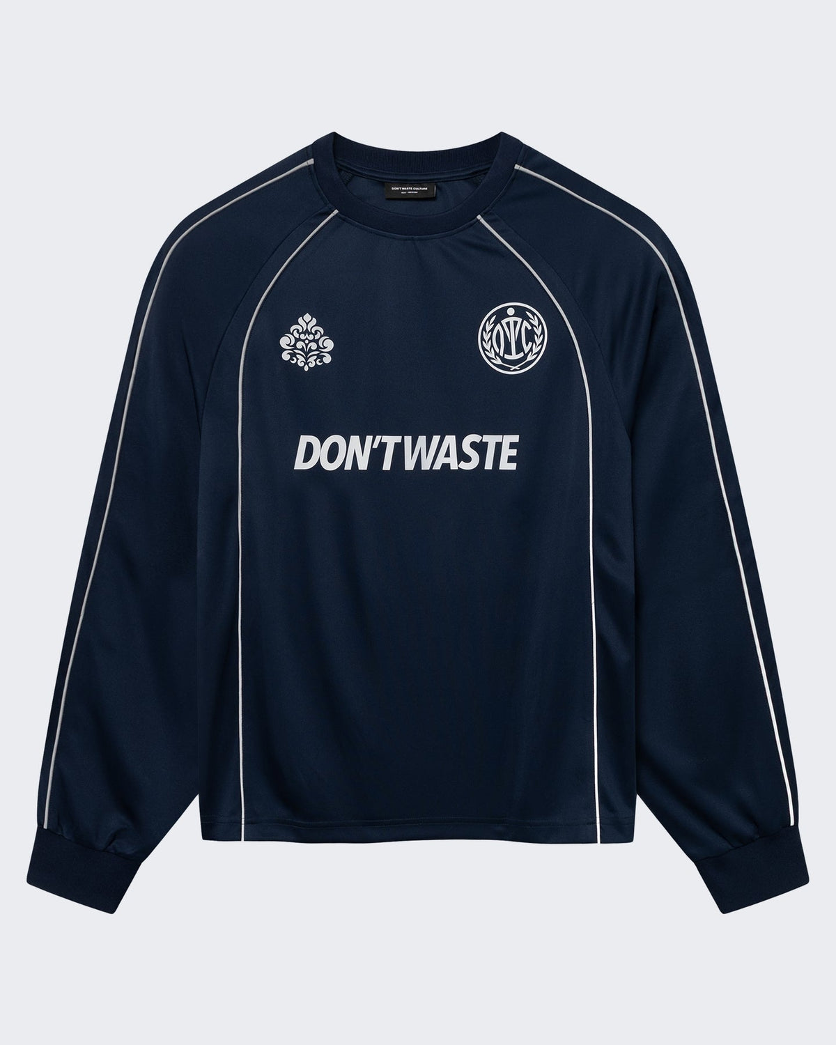 Don't Waste Culture Heren Longsleeve shirt met lange mouwen Blauw - Eleganza.nl