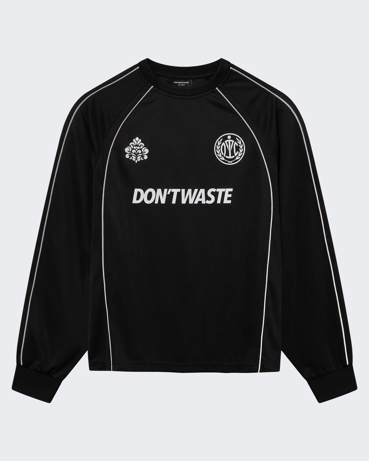 Don't Waste Culture Heren Zeni Longsleeve-Black Zwart - Eleganza.nl