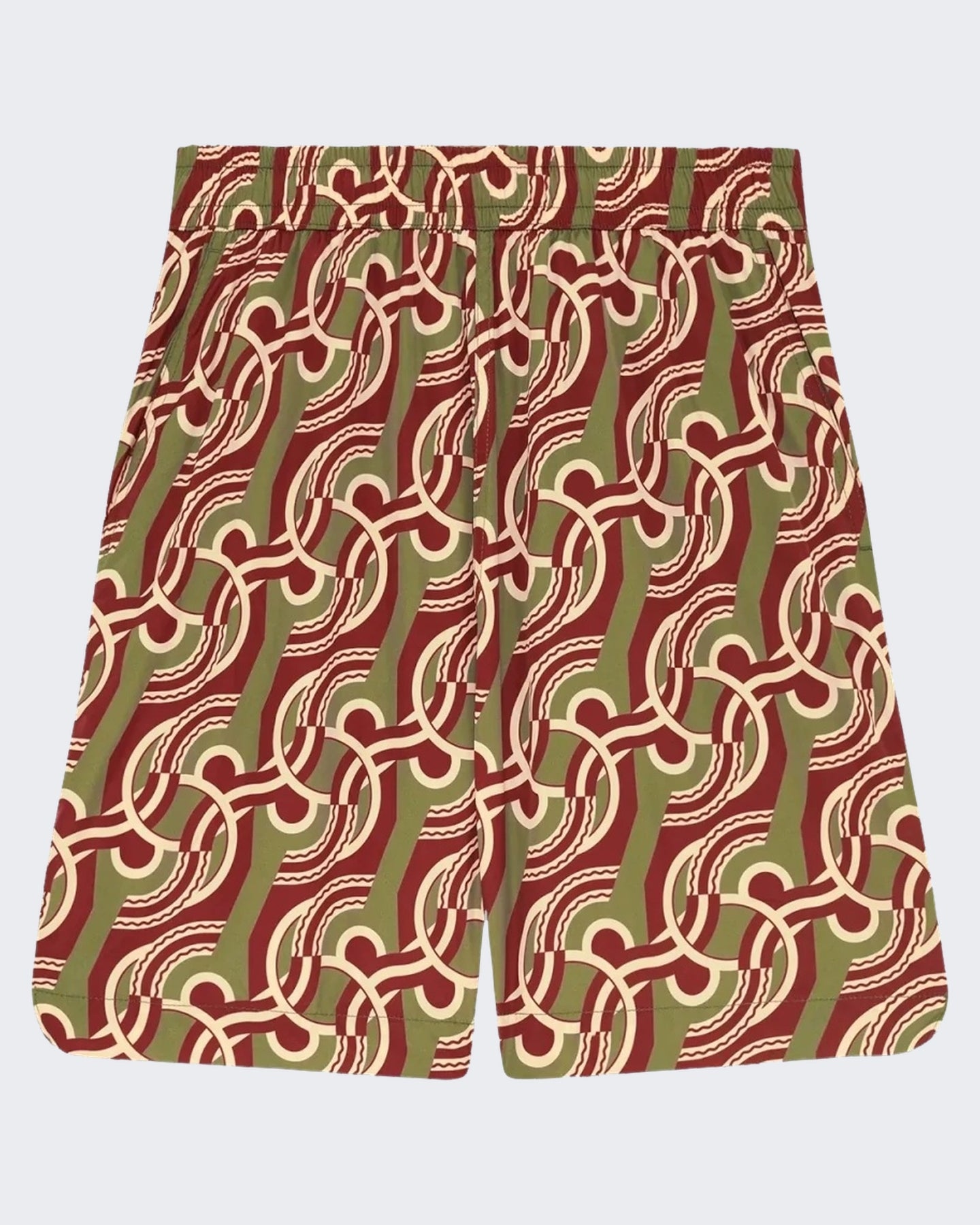 Drole De Monsieur Heren Chain Link Monogram Swimsuit Zwart - Eleganza.nl