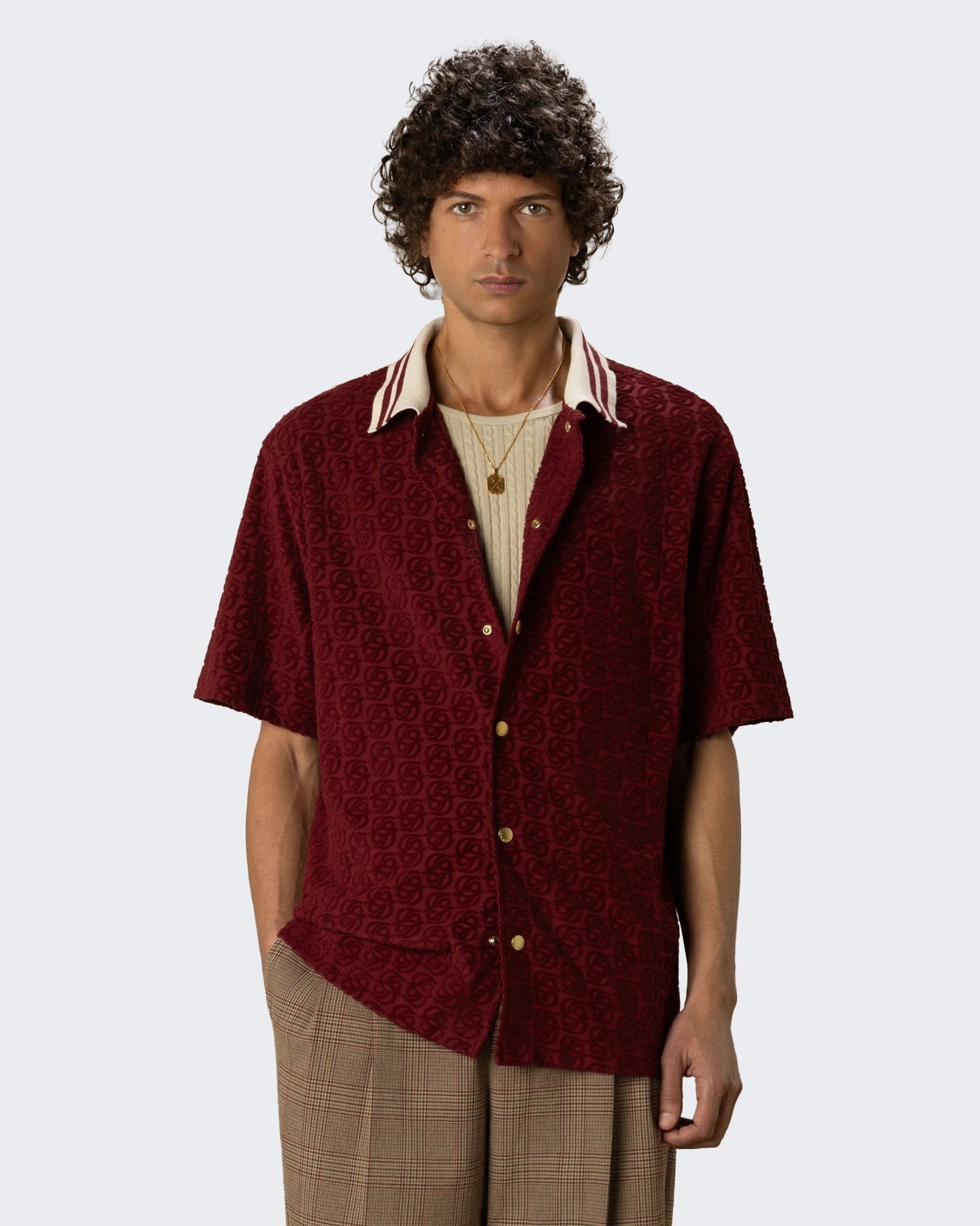 Drole De Monsieur Heren Monogram Shirt Wit - Eleganza.nl