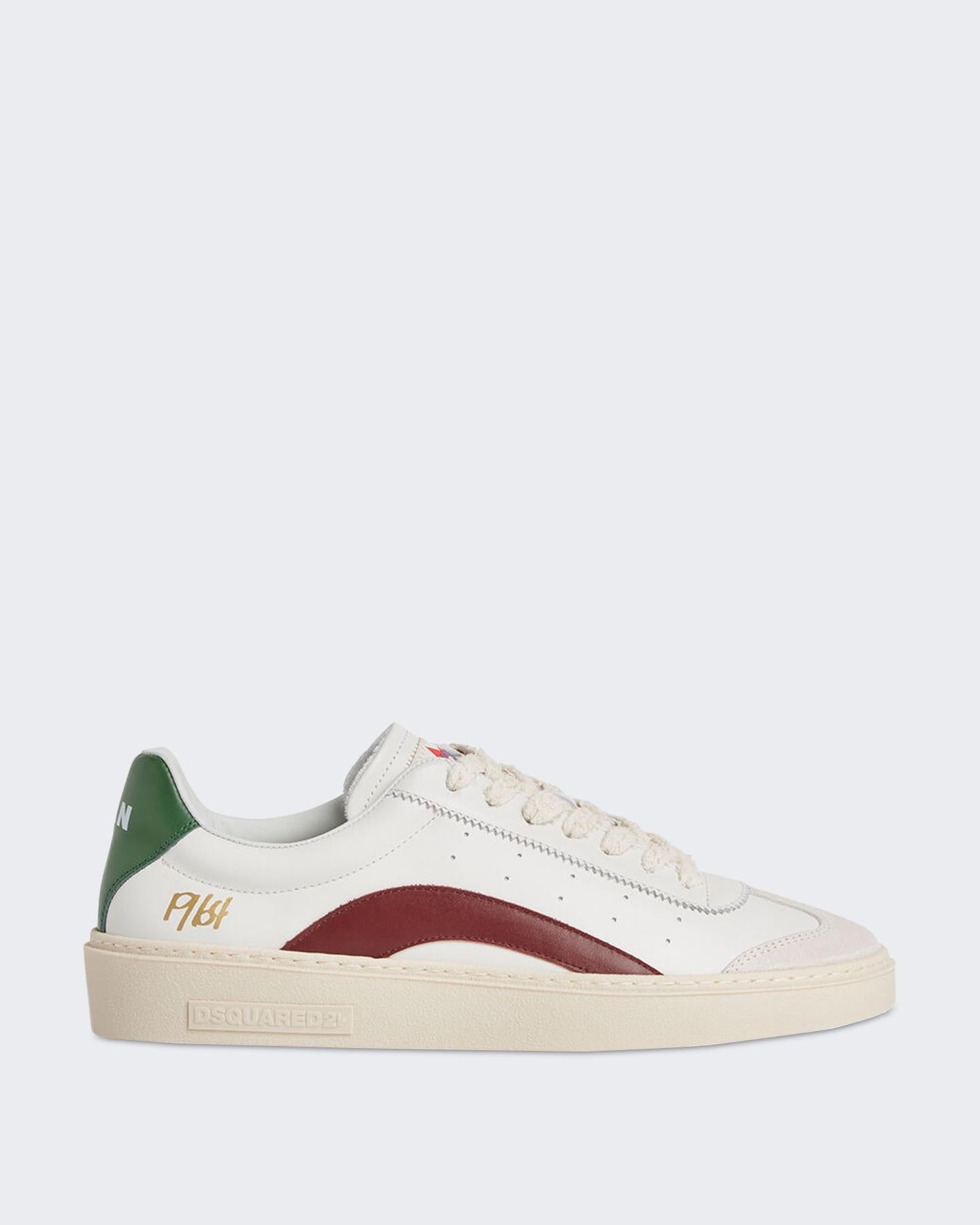 Dsquared2 Heren Rider Sneaker Wit/Bordo