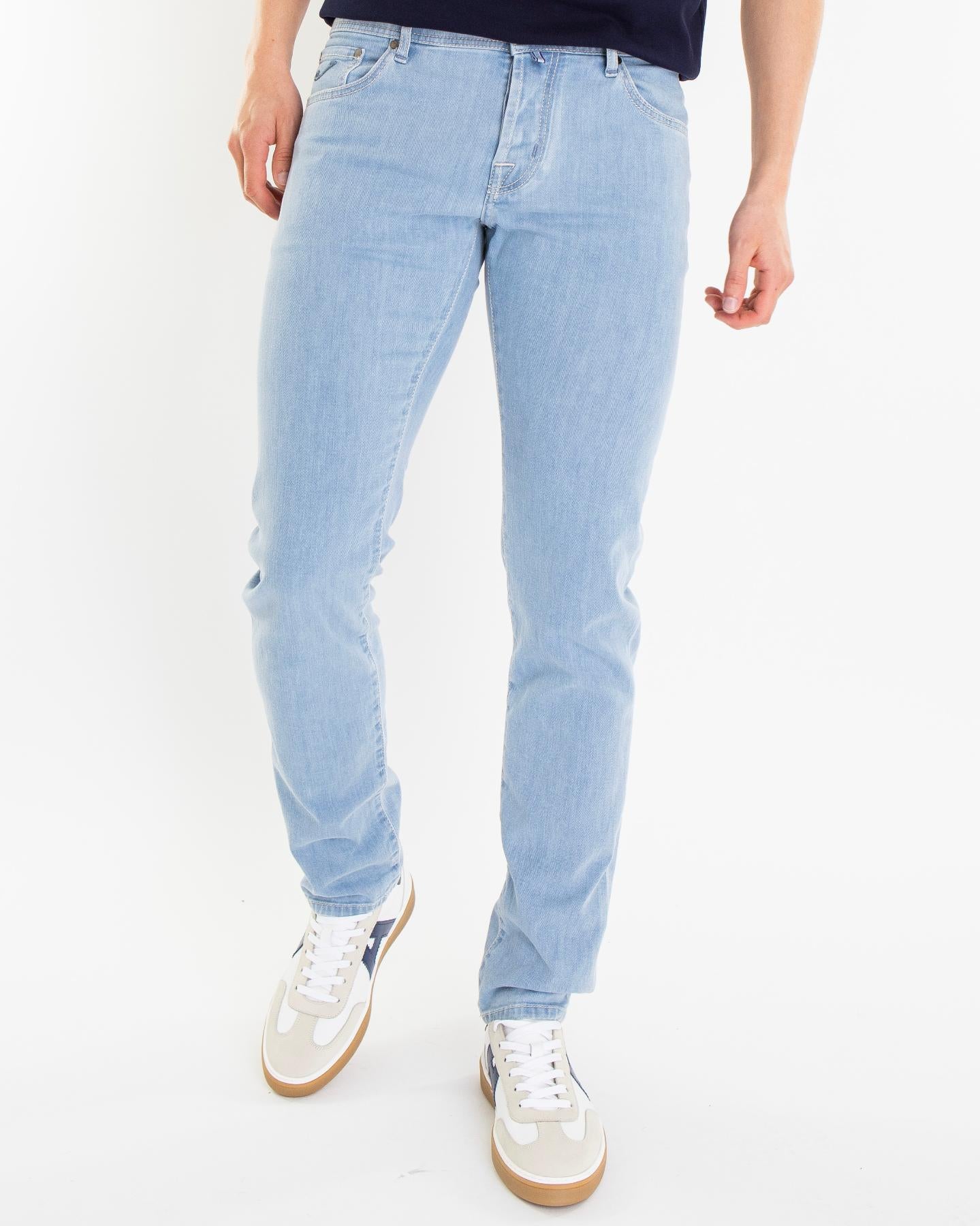 Heren Super Slim Nick Licht Blauw