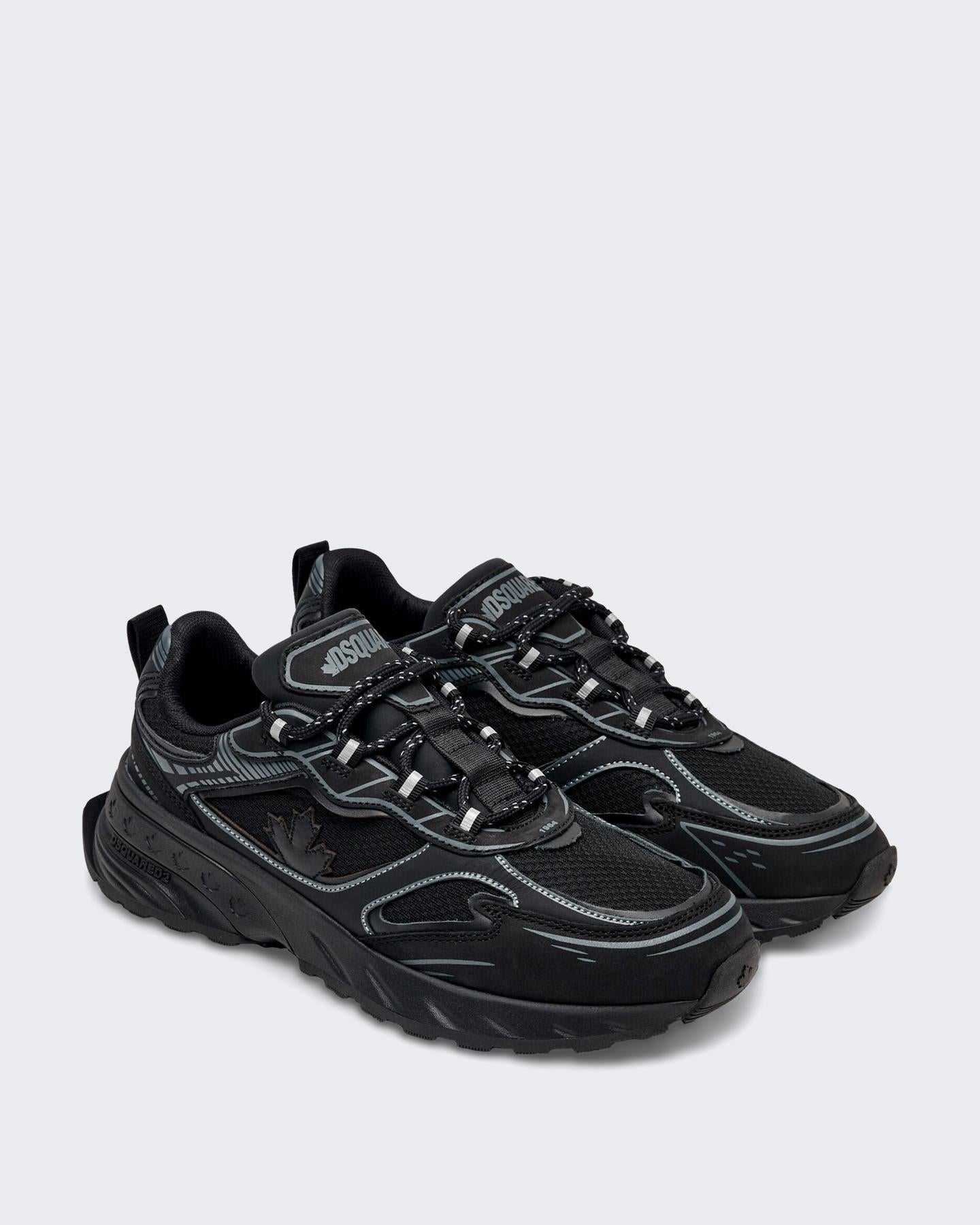 Dsquared2 Heren Sprinter Sneaker Wit/Groen - Eleganza.nl
