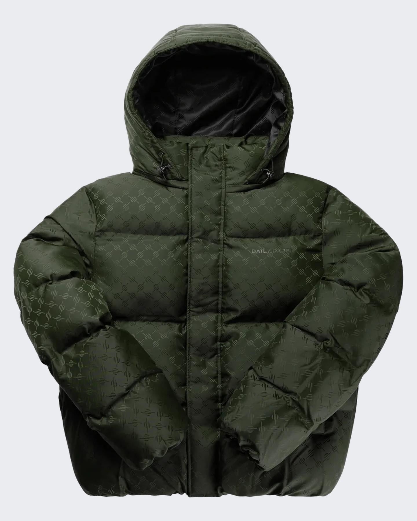 Heren Monogram Puffer Jacket Groen