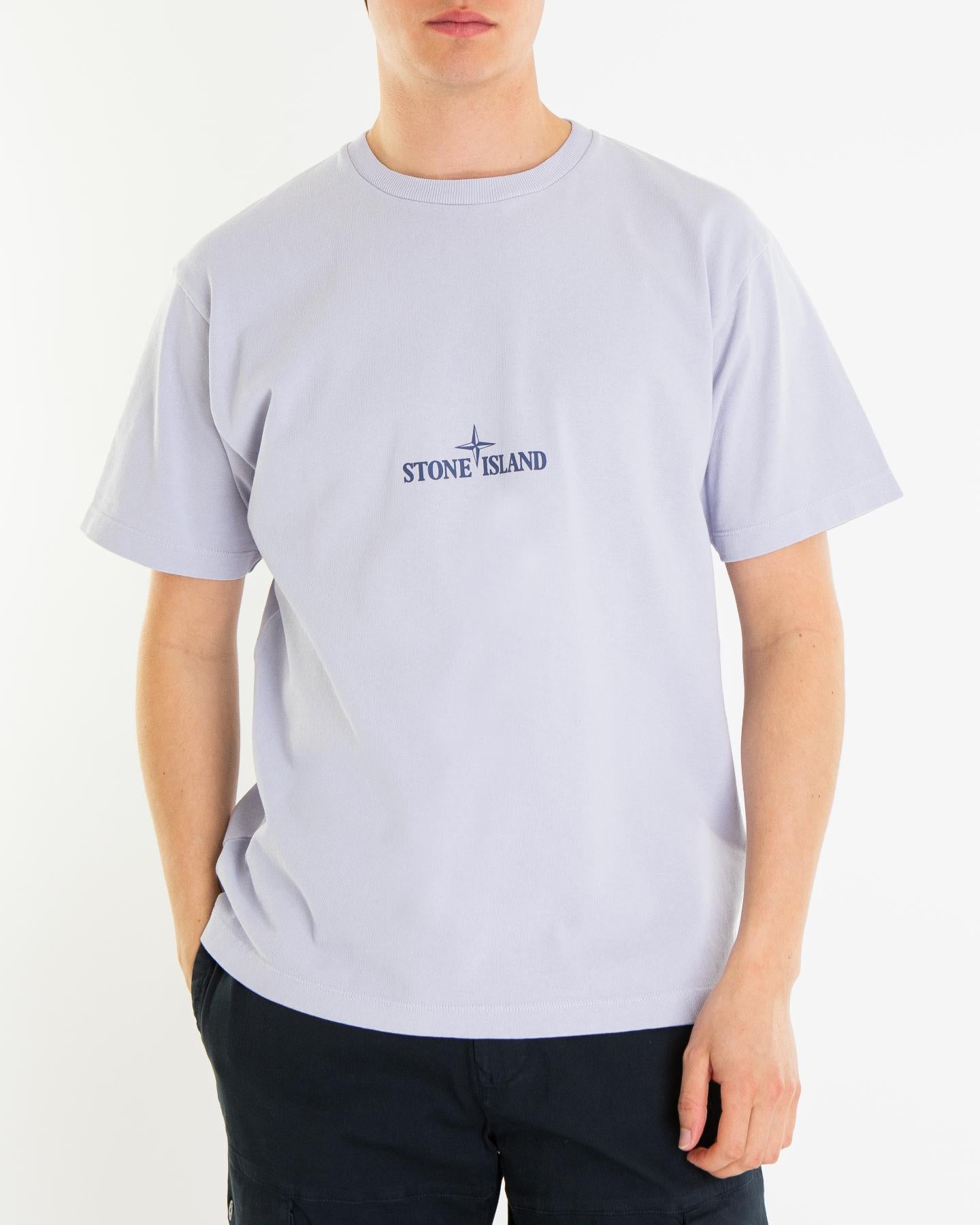 Heren ConstructionLine T-Shirt Paars