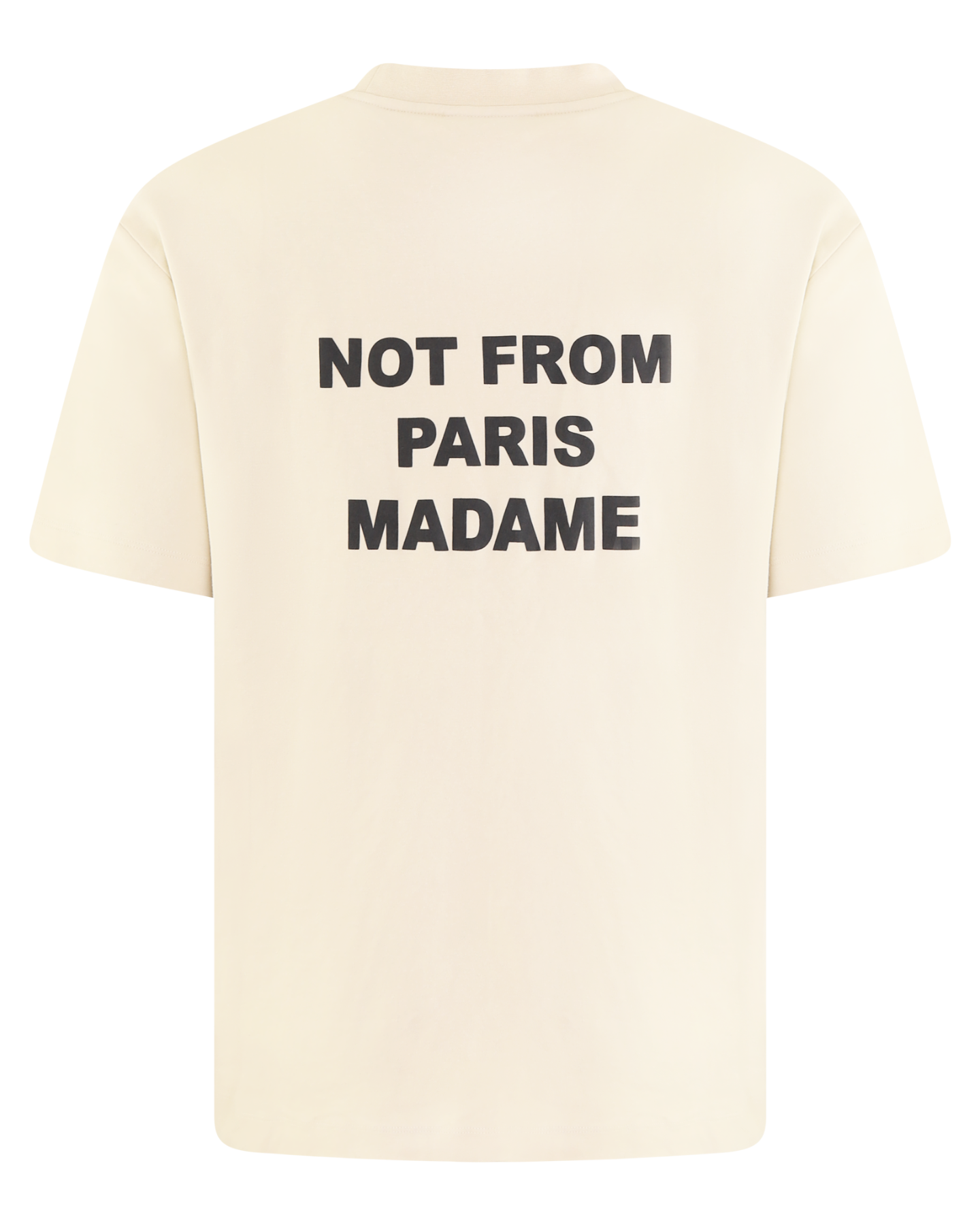 Heren Slogan T-Shirt Beige